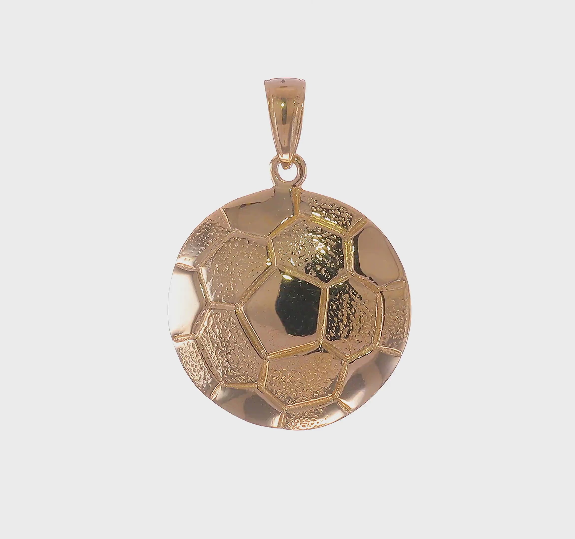 14kt Yellow Gold Soccer Ball Pendant
