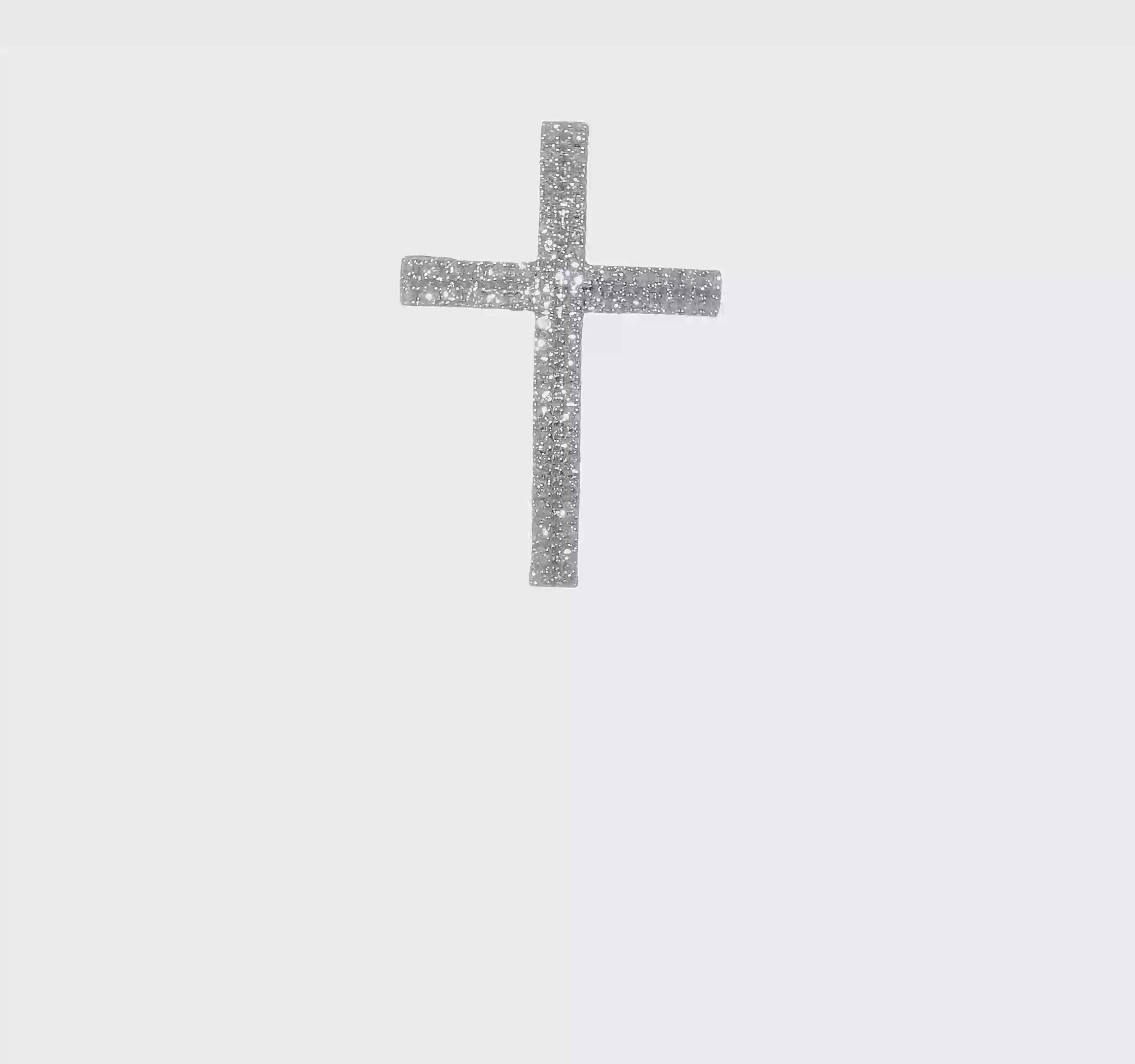 14kt White Gold 1/4ct. Diamond Cross Chain Slide