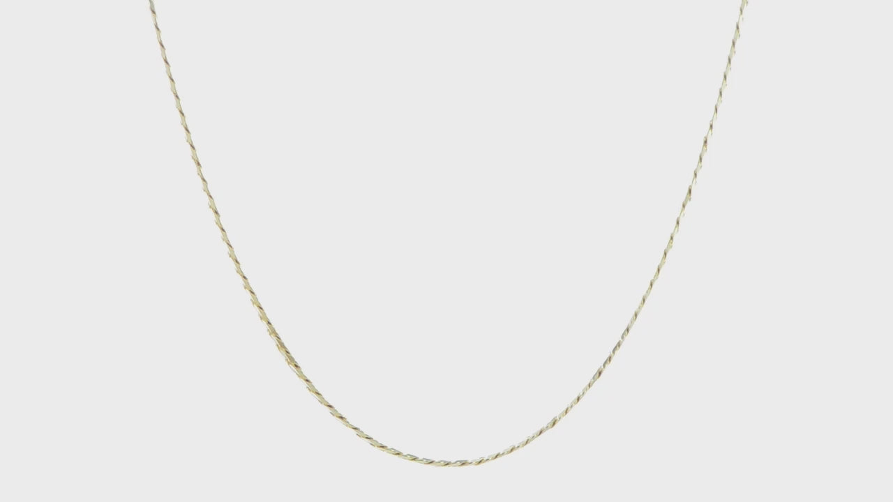 14KT Yellow Gold 3.9mm Flat Beveled Curb Chain