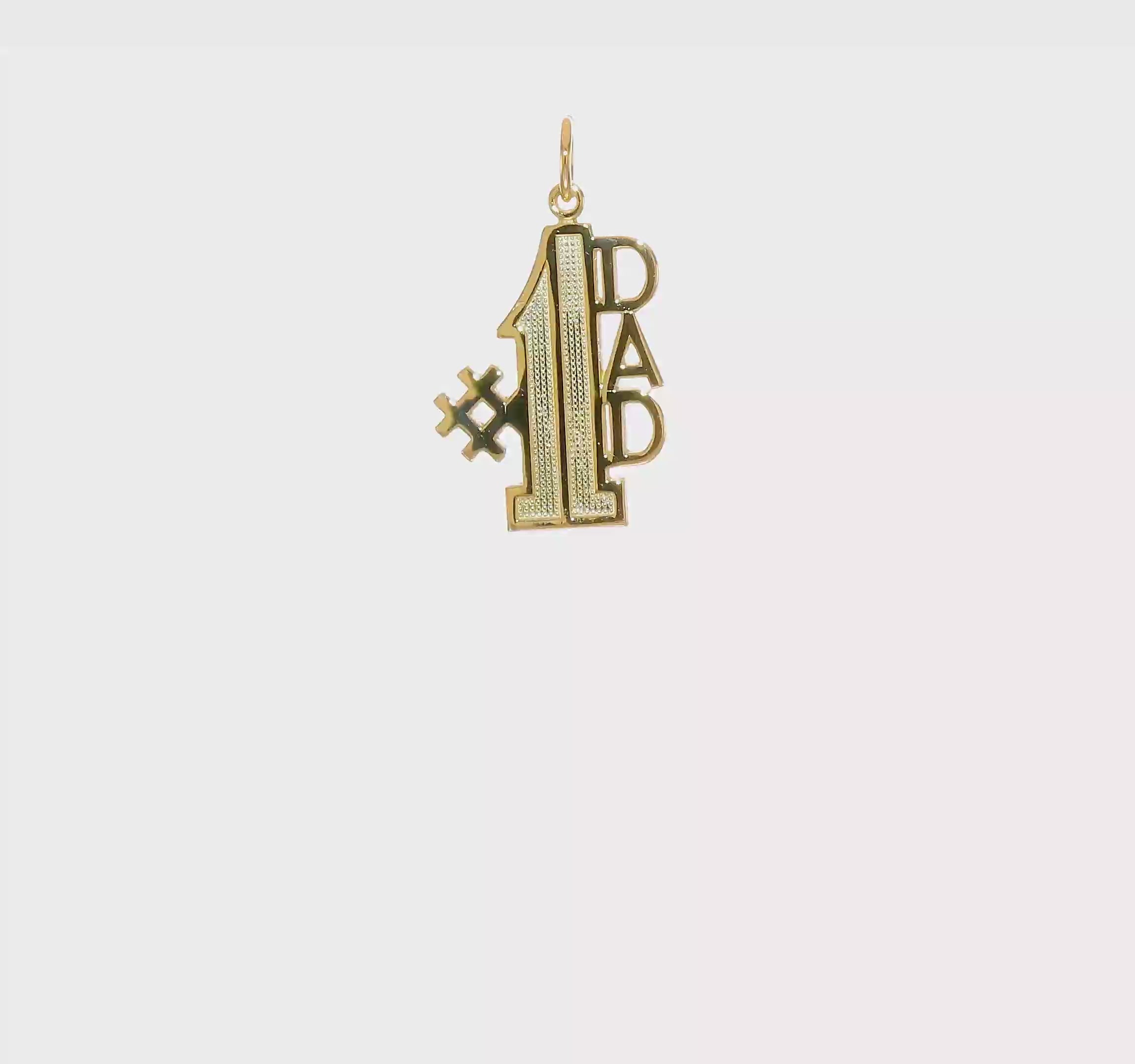 10kt Yellow Gold #1 DAD Charm