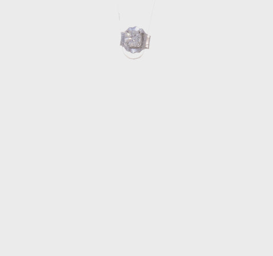 14kt White Gold AA Quality Complete Diamond Stud Earring