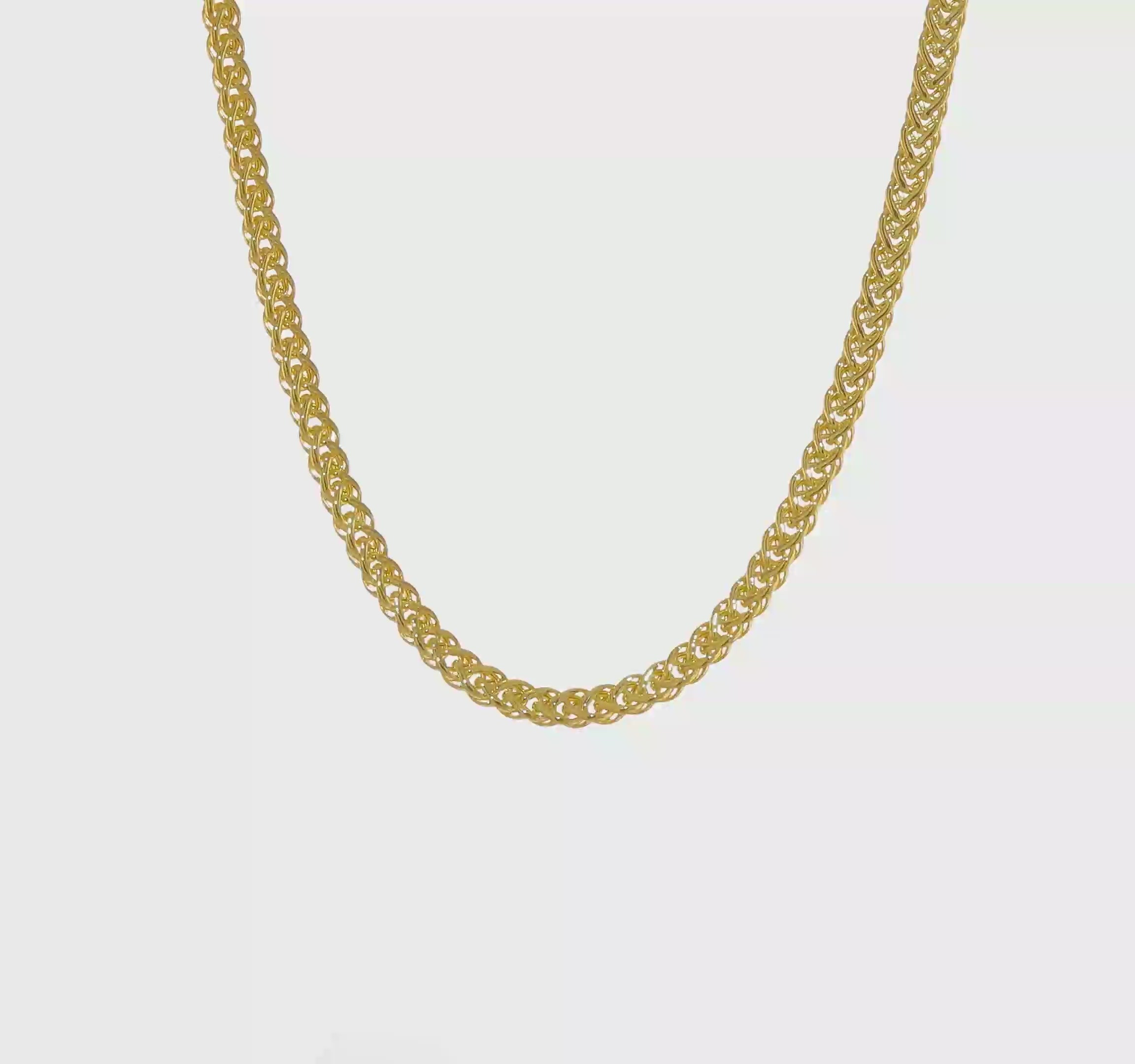 14kt Yellow Gold Polished Fancy Link Necklace
