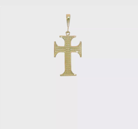 10kt Yellow Gold Cross Charm
