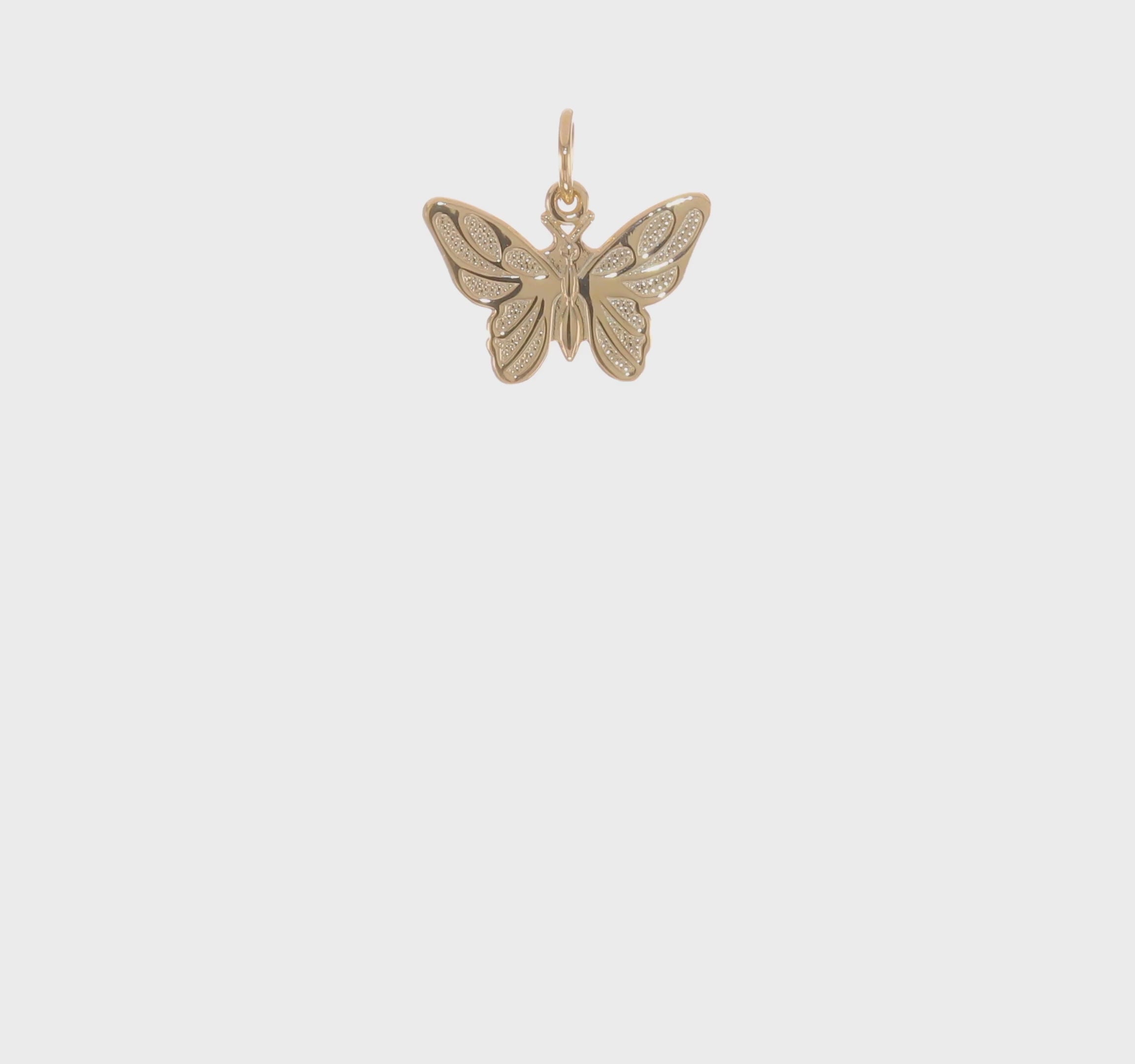 10kt Yellow Gold Butterfly Charm