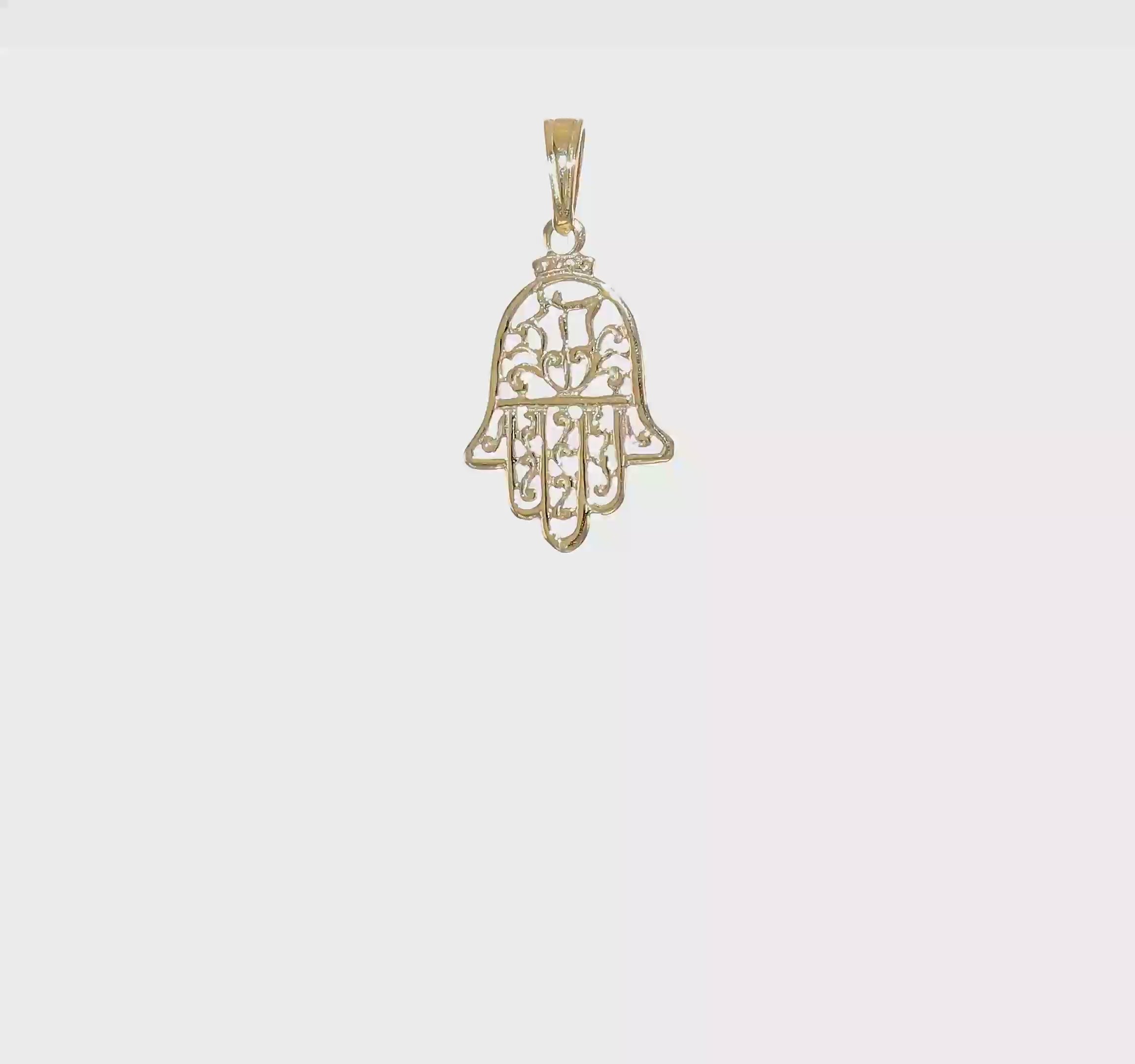 10kt Yellow Gold Chamseh Pendant