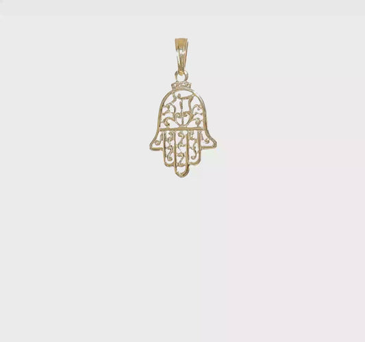 10kt Yellow Gold Chamseh Pendant