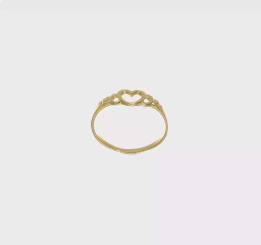 10kt Yellow Gold Heart Child's Ring