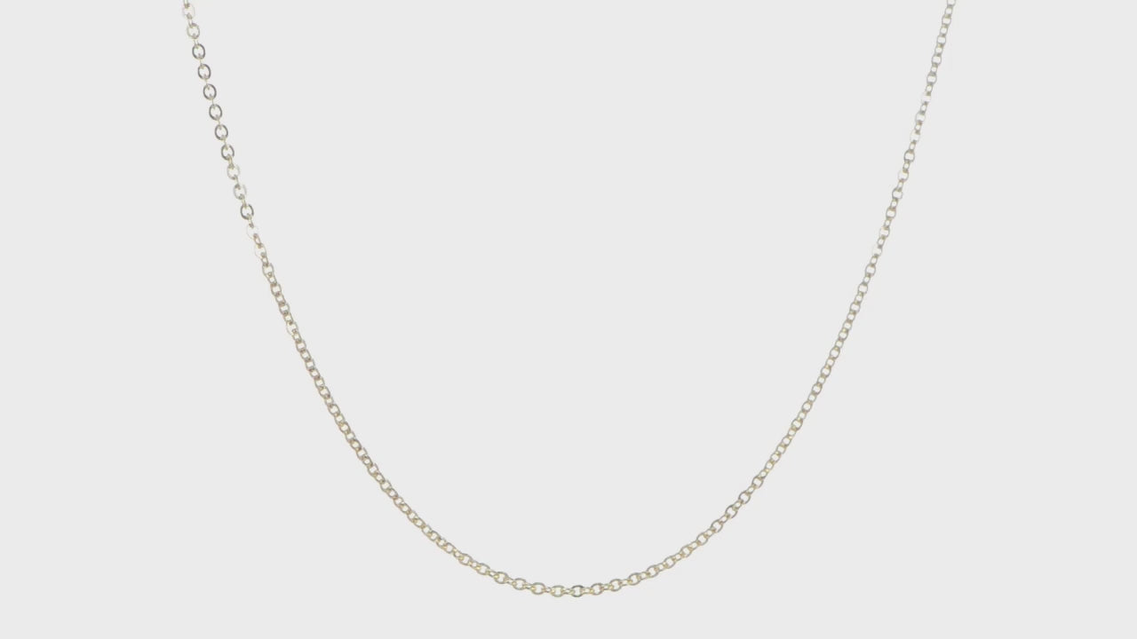 14KT Yellow Gold 1.7mm Flat Cable Chain