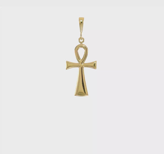 10kt Yellow Gold Egyptian Ankh Cross Pendant