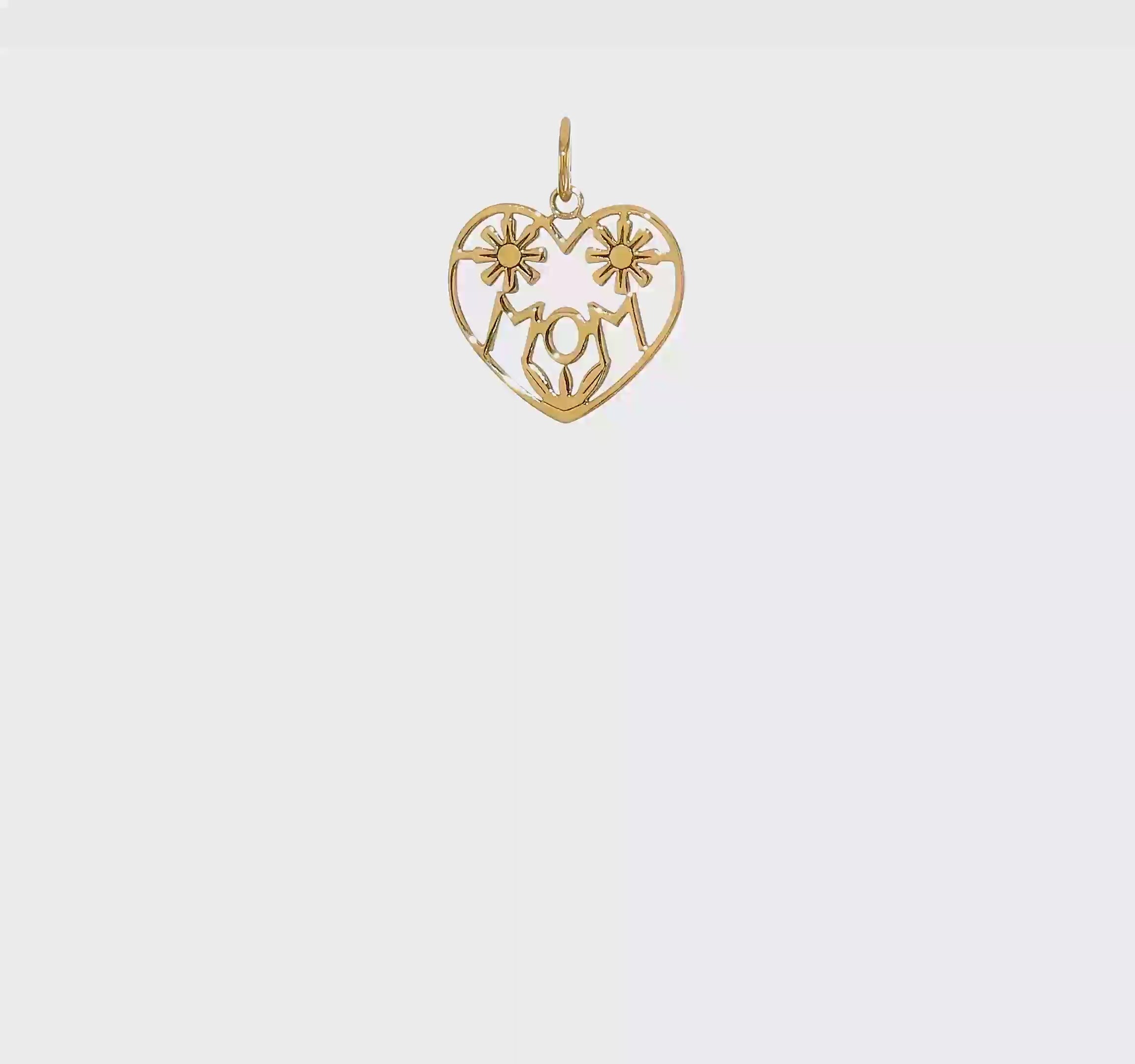 10kt Yellow Gold MOM Charm