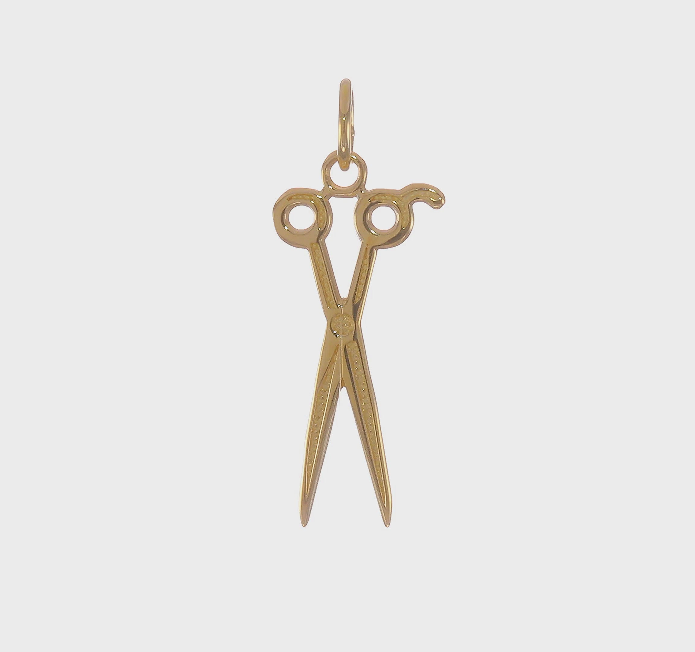 14kt Yellow Gold Scissors Charm