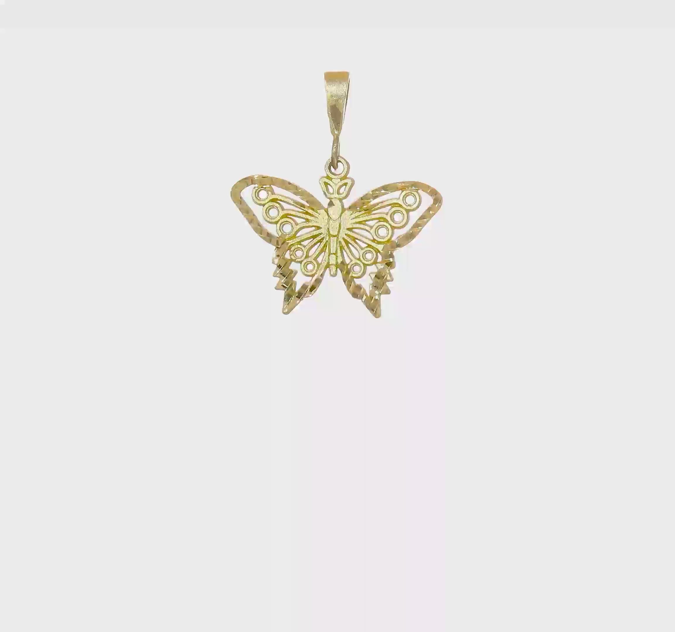 10kt Yellow Gold Butterfly Charm