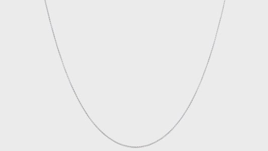 14kt White Gold .8mm Spiga Chain