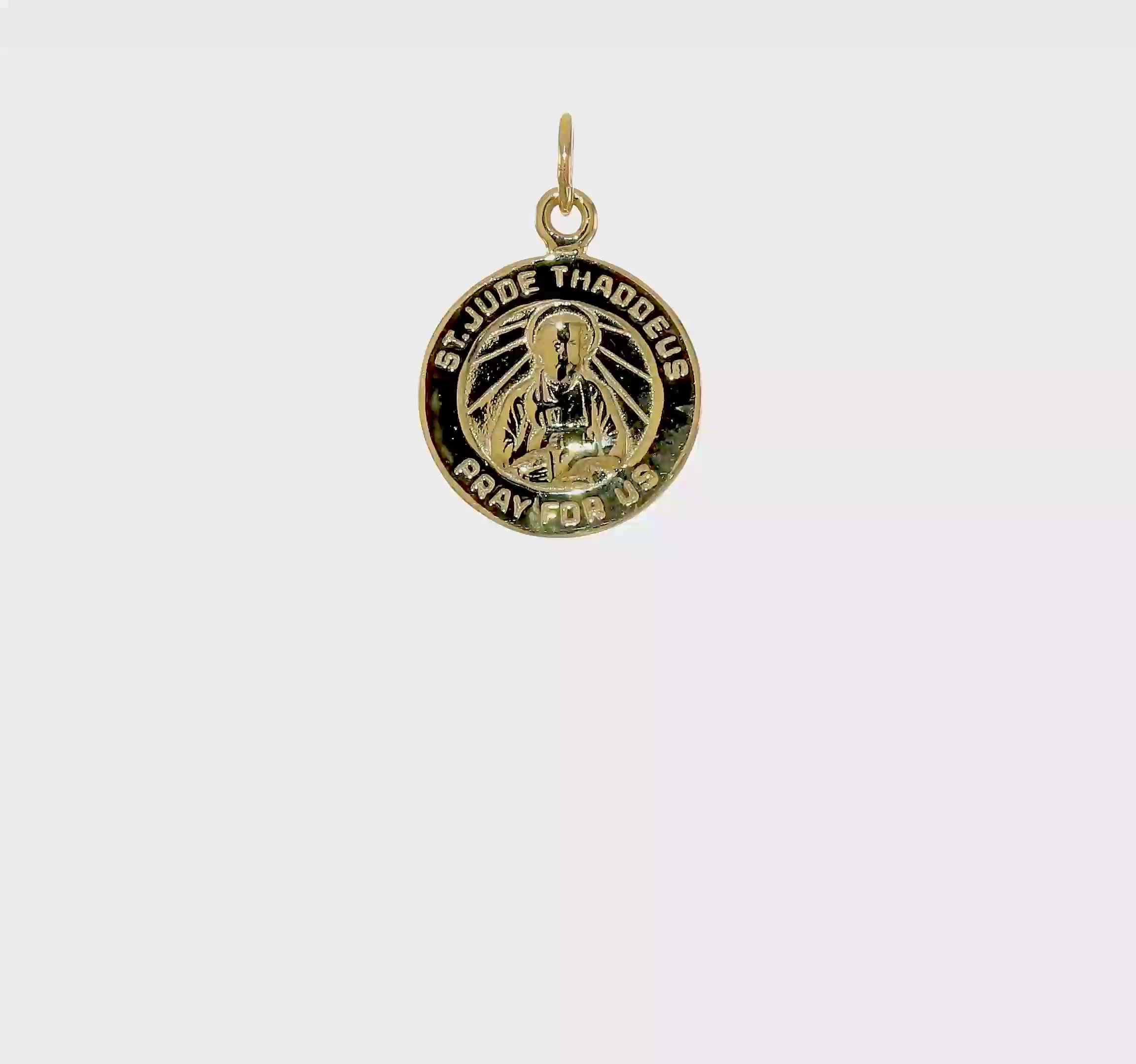 10KT Yellow Gold St. Jude Medal
