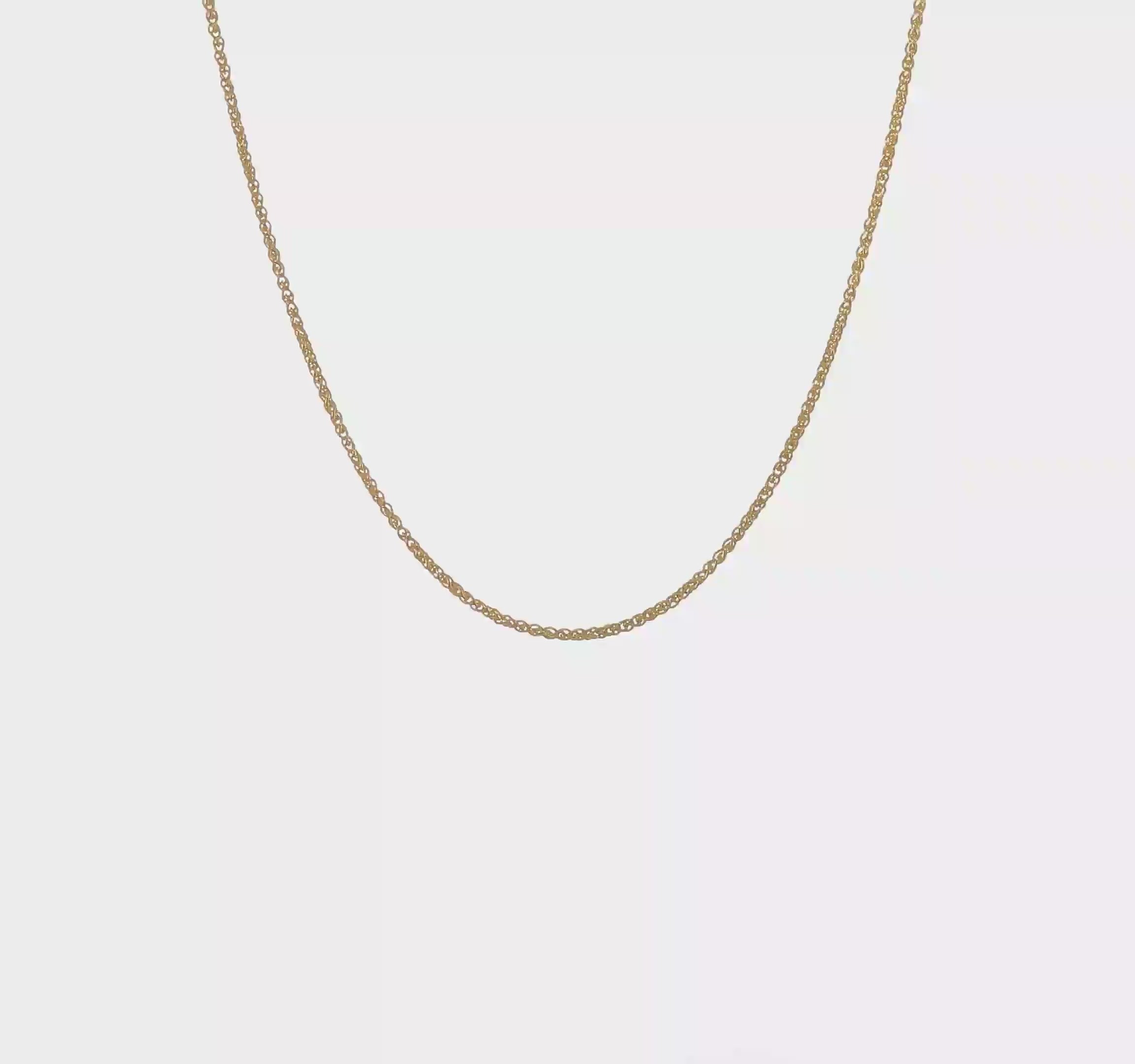 14kt Yellow Gold 1.65mm Spiga Chain