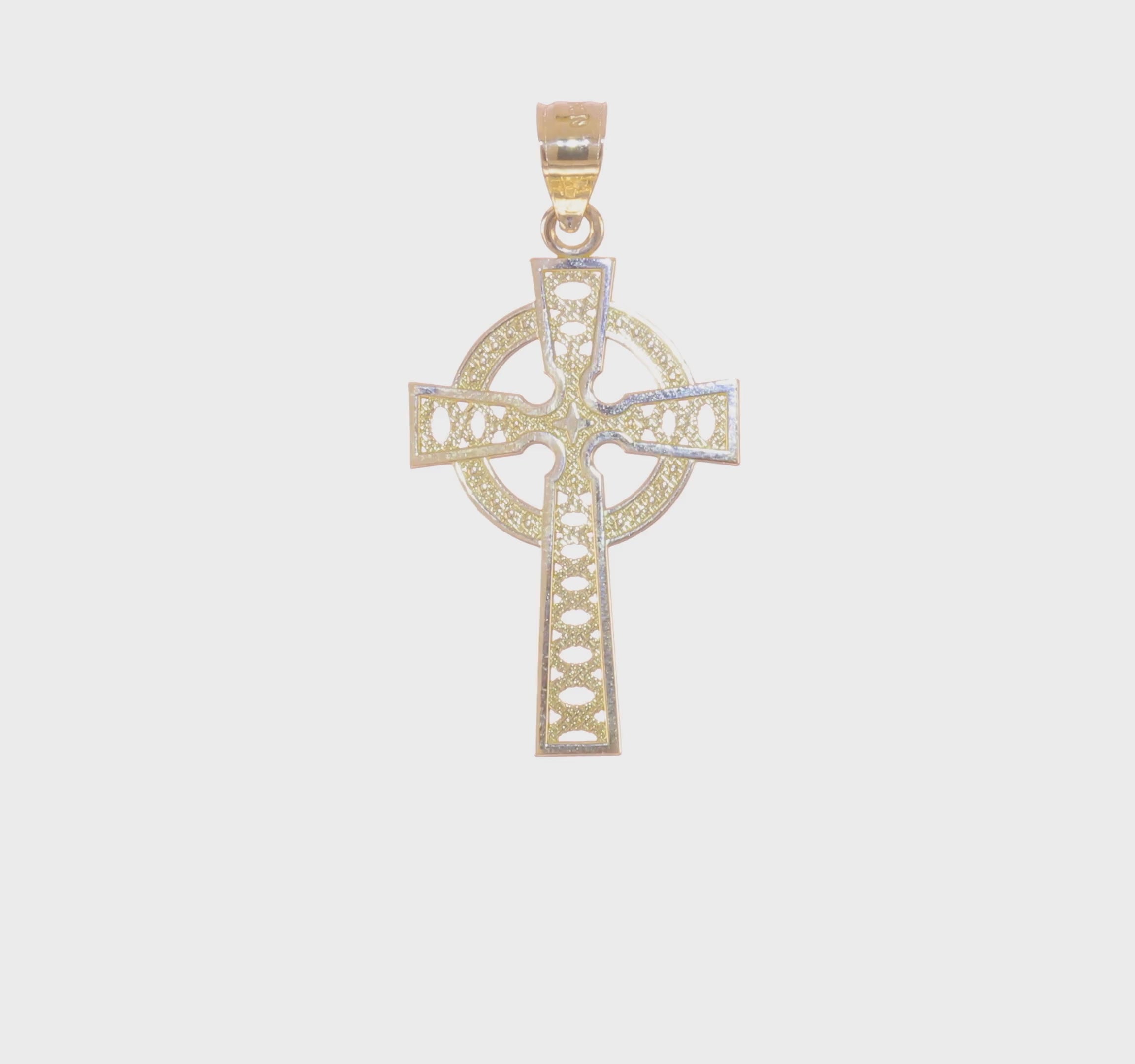 10kt Yellow Gold Iona Cross Pendant