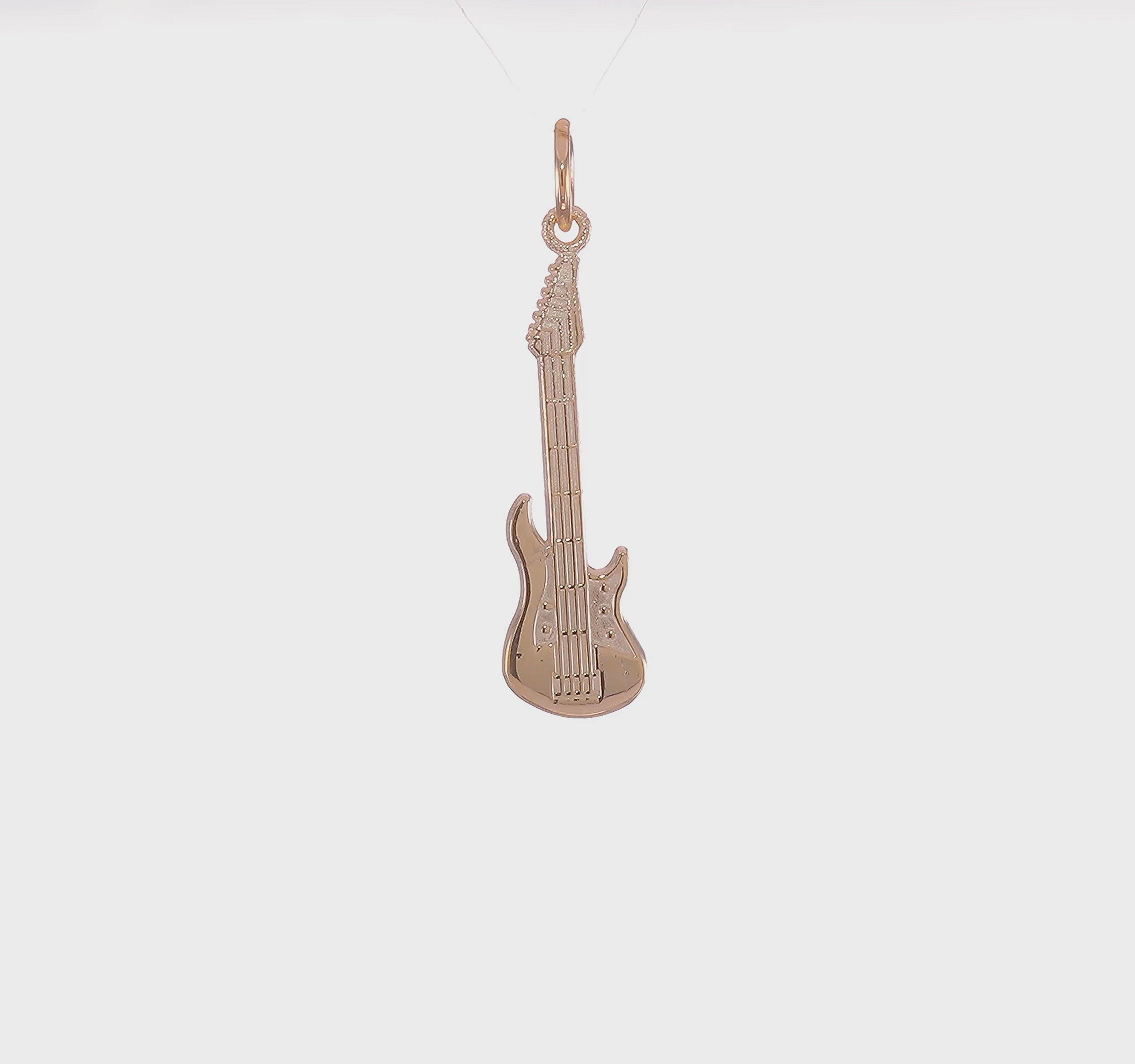 10kt Yellow Gold Guitar Charm