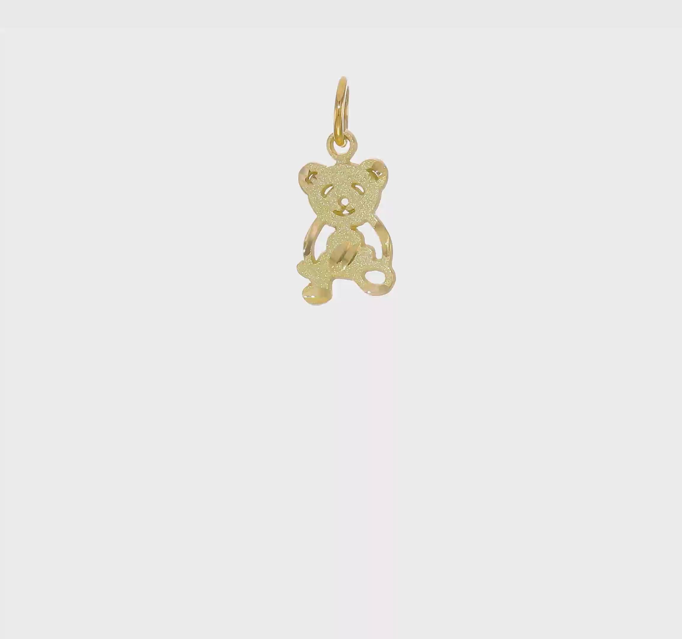 10kt Yellow Gold Teddy Bear Charm