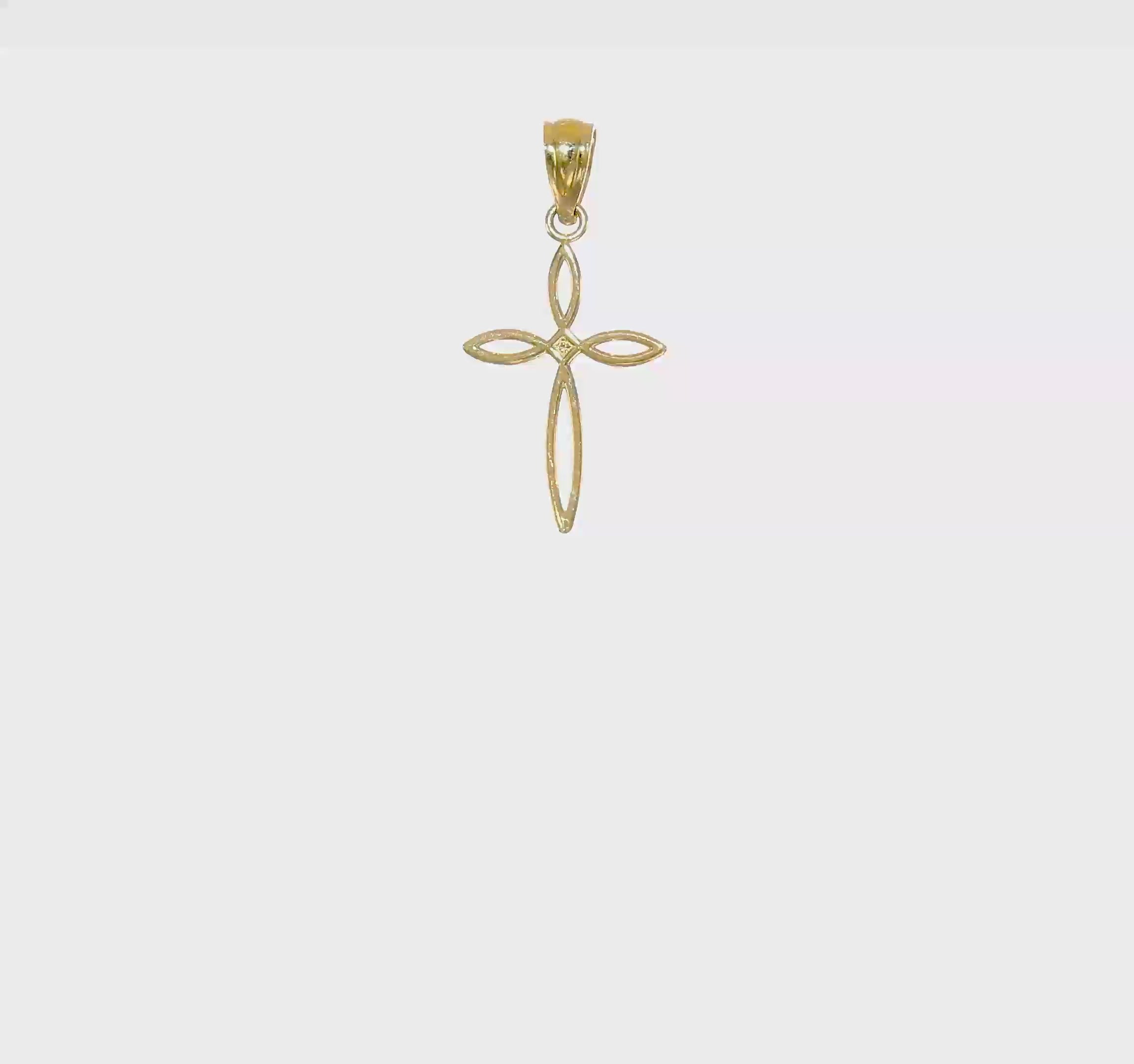 10kt Yellow Gold Passion Cross Charm