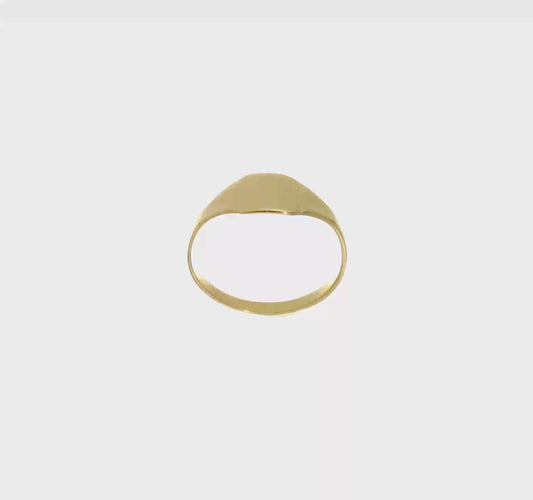 10kt Yellow Gold Polished Square Child's Signet Ring