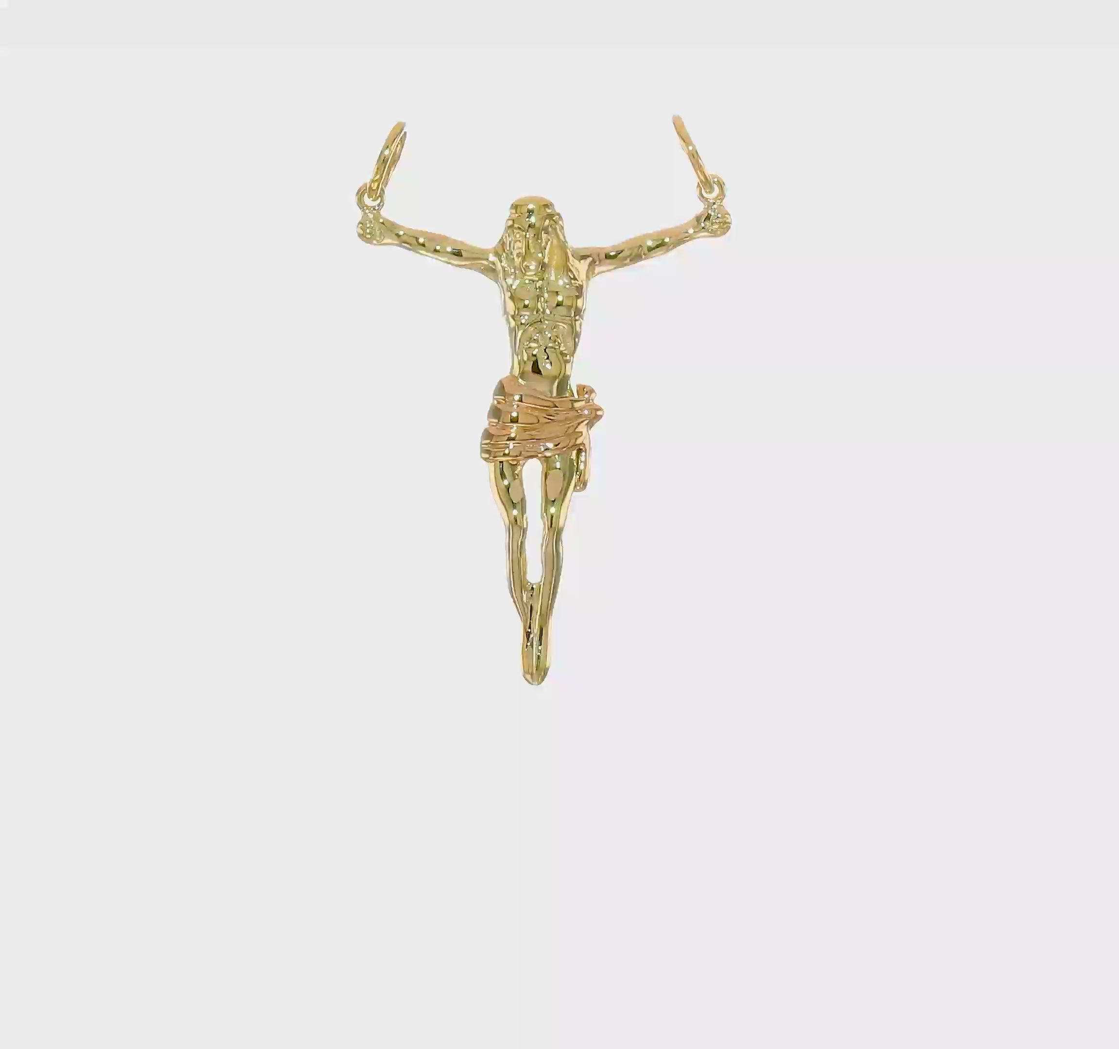 10kt Two-tone Rose Corpus Pendant