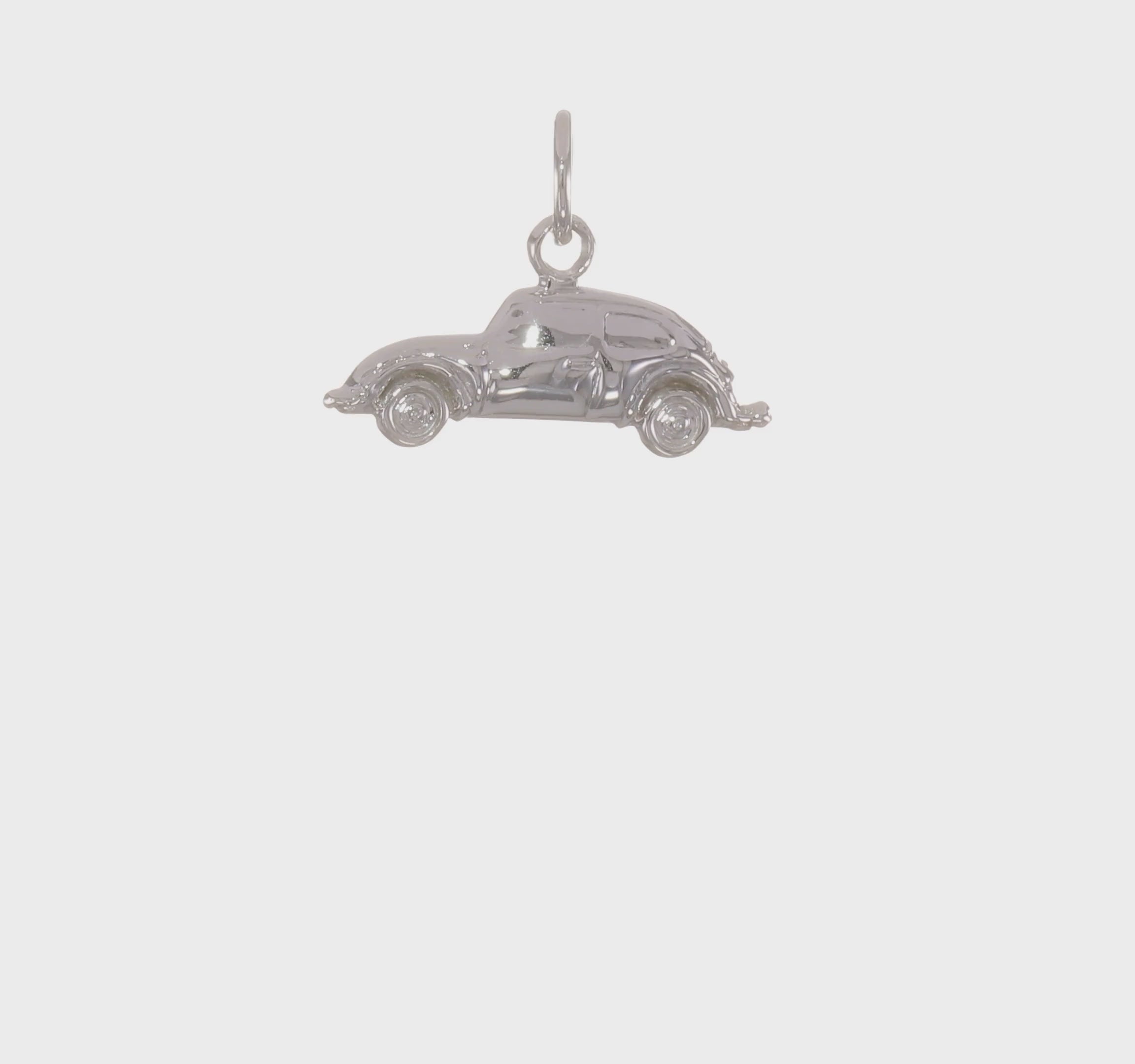 14kt White Gold Car Charm