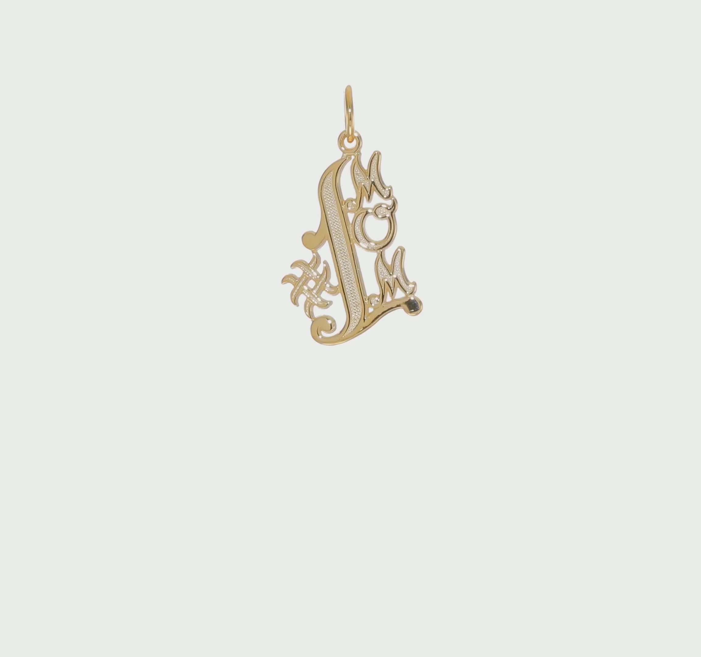 10KT Yellow Gold #1 MOM Charm