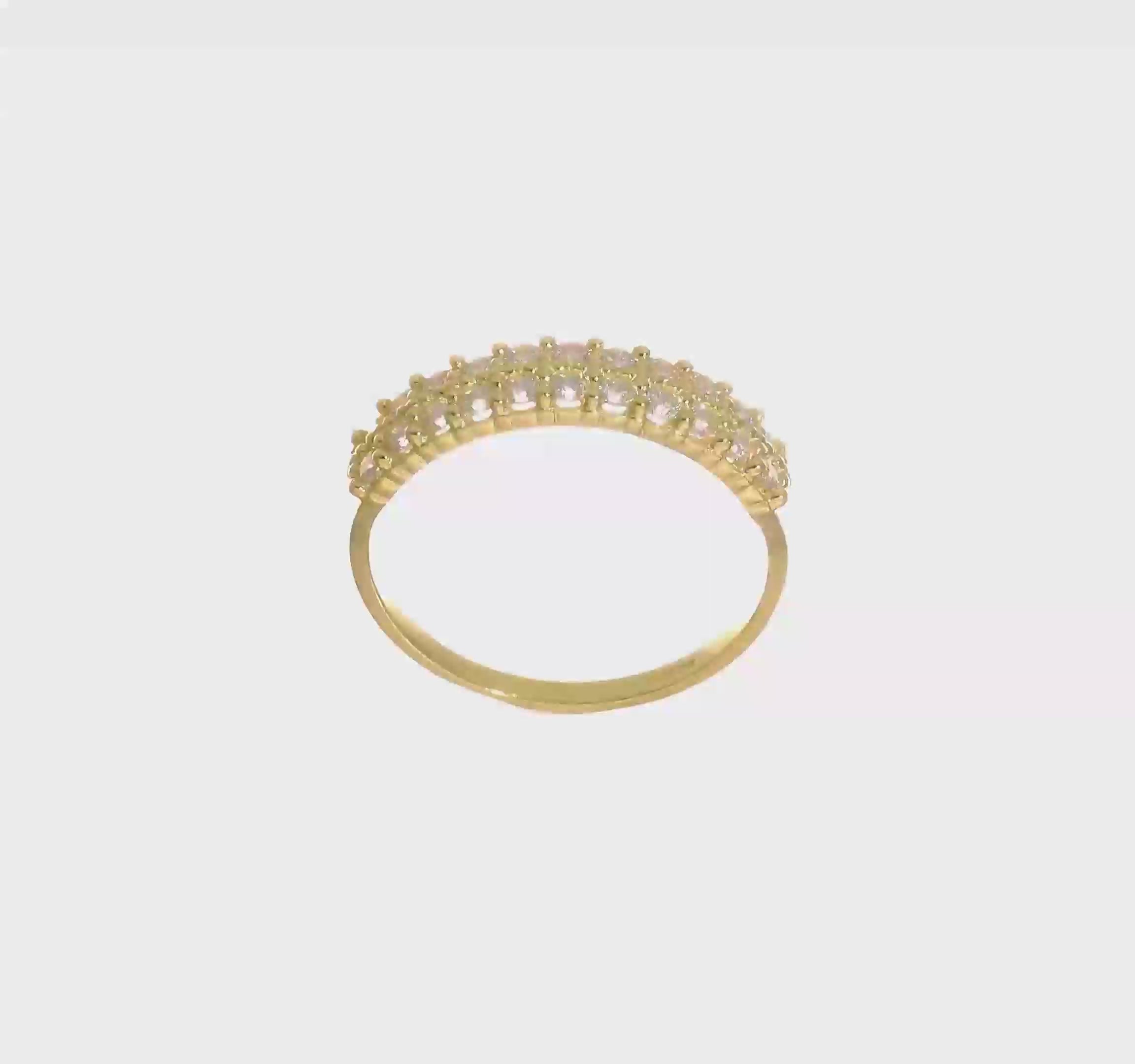 10kt Yellow Gold Fancy CZ Ring