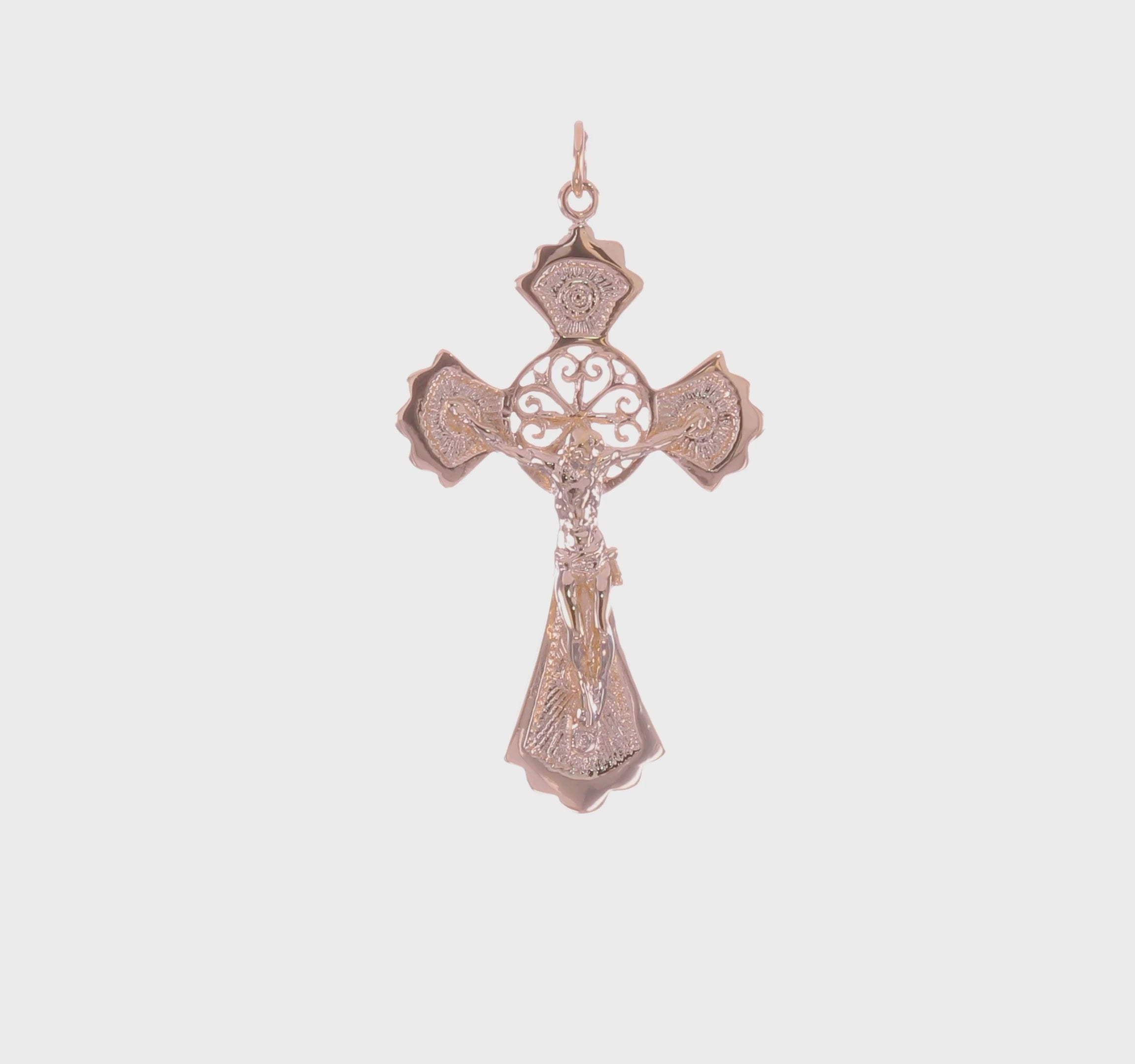 10KT Yellow Gold Crucifix Charm