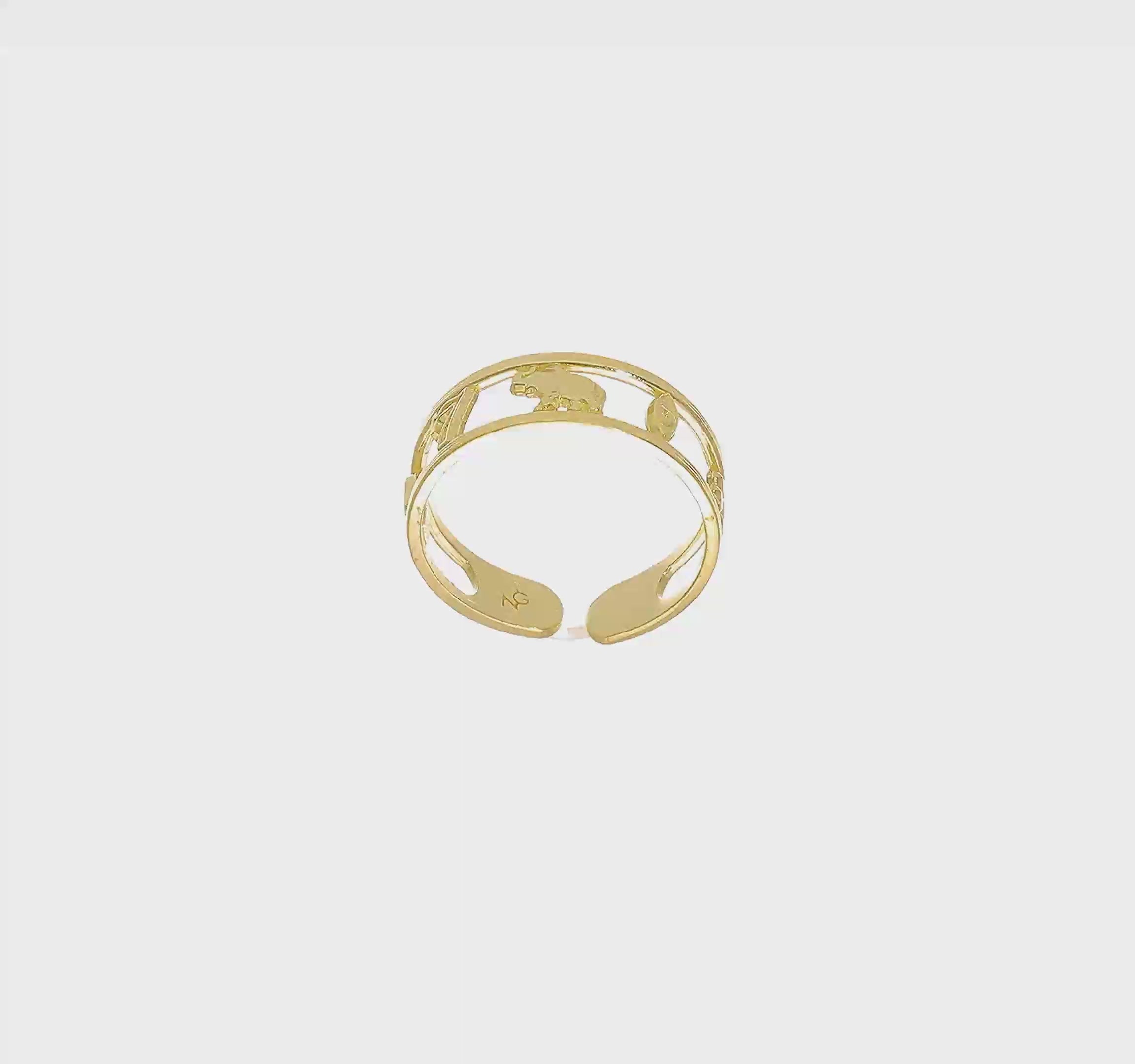 10kt Yellow Gold Luck Toe Ring