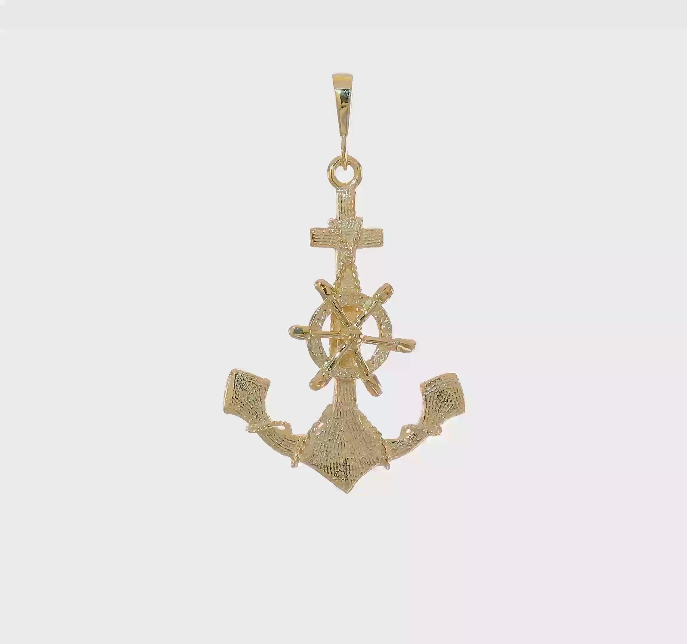 10kt Yellow Gold Anchor Charm