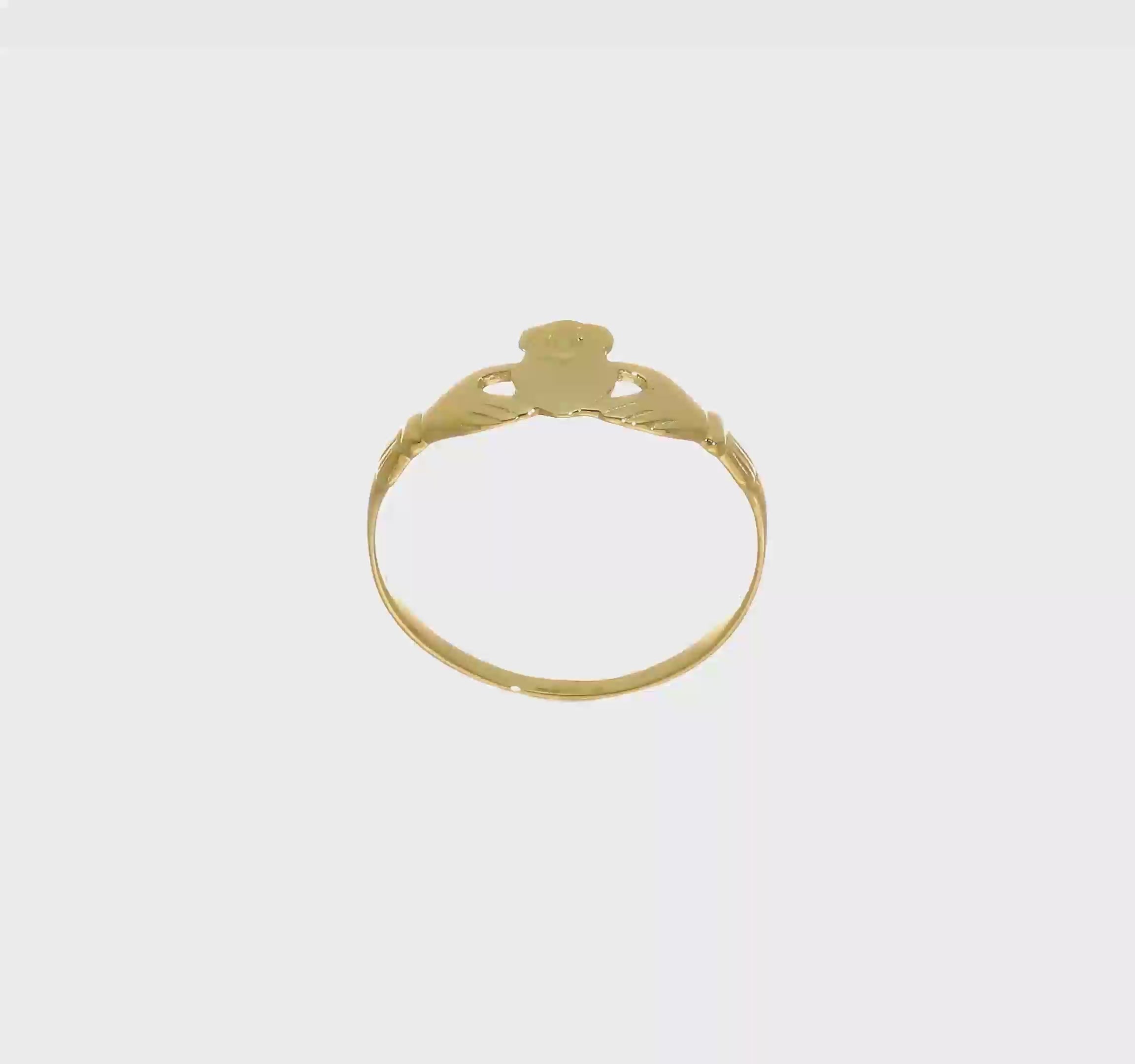 10kt Yellow Gold Claddagh Ring