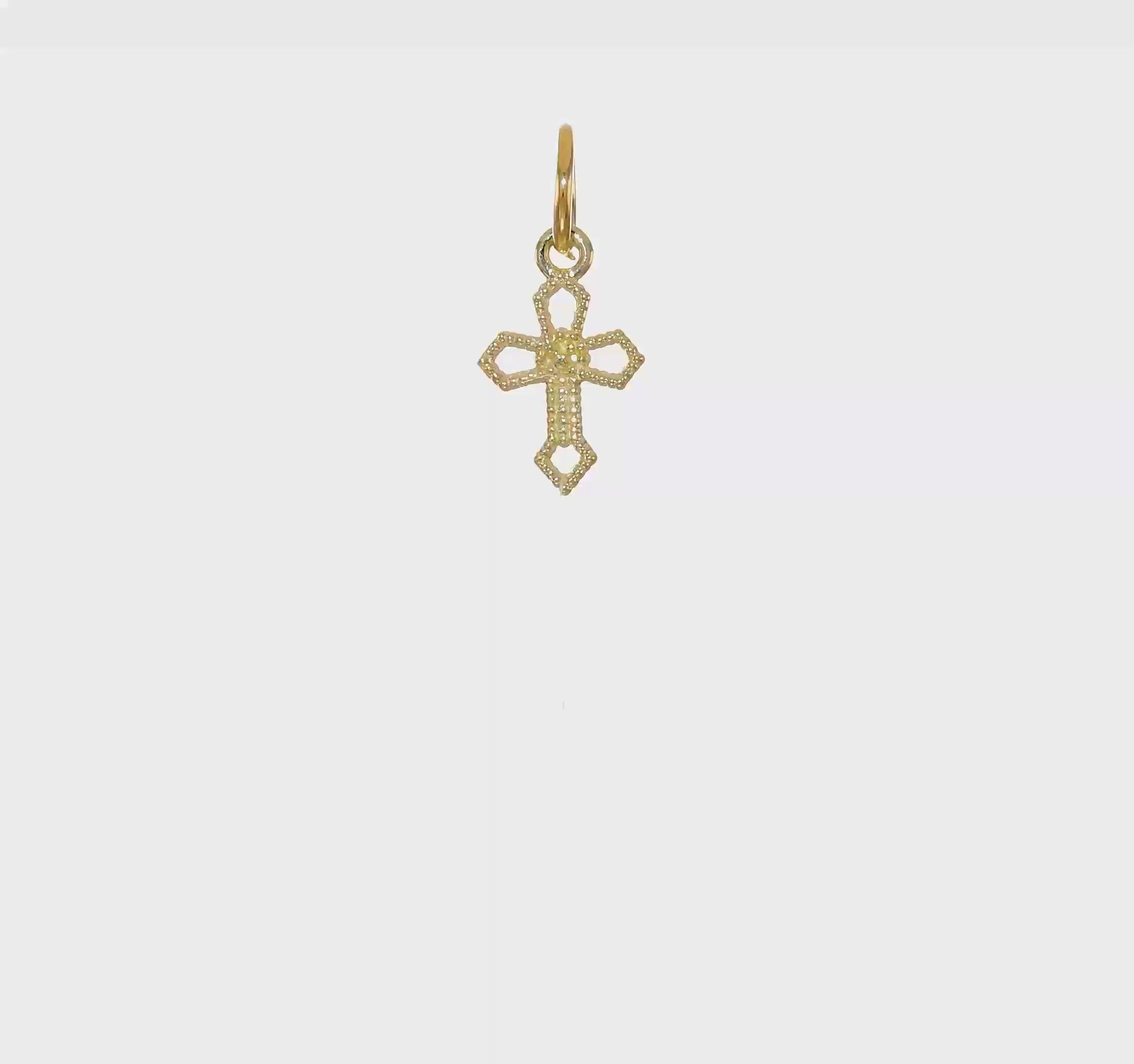 10kt Yellow Gold Cross Charm