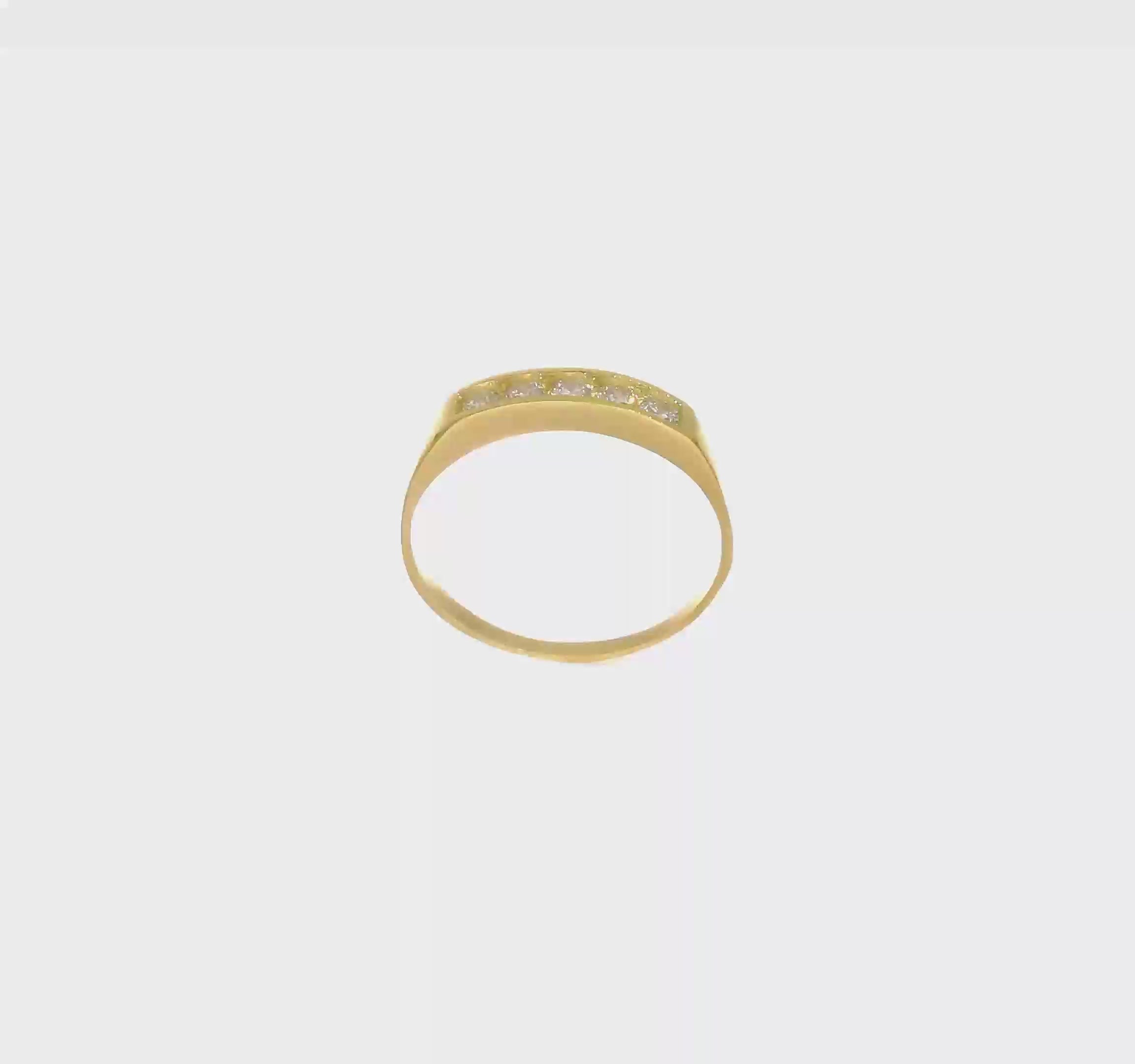 10kt yellow Gold CZ Polished Child's Ring