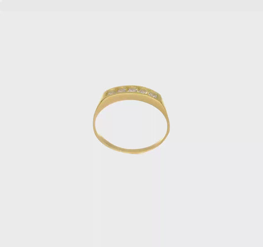 10kt yellow Gold CZ Polished Child's Ring