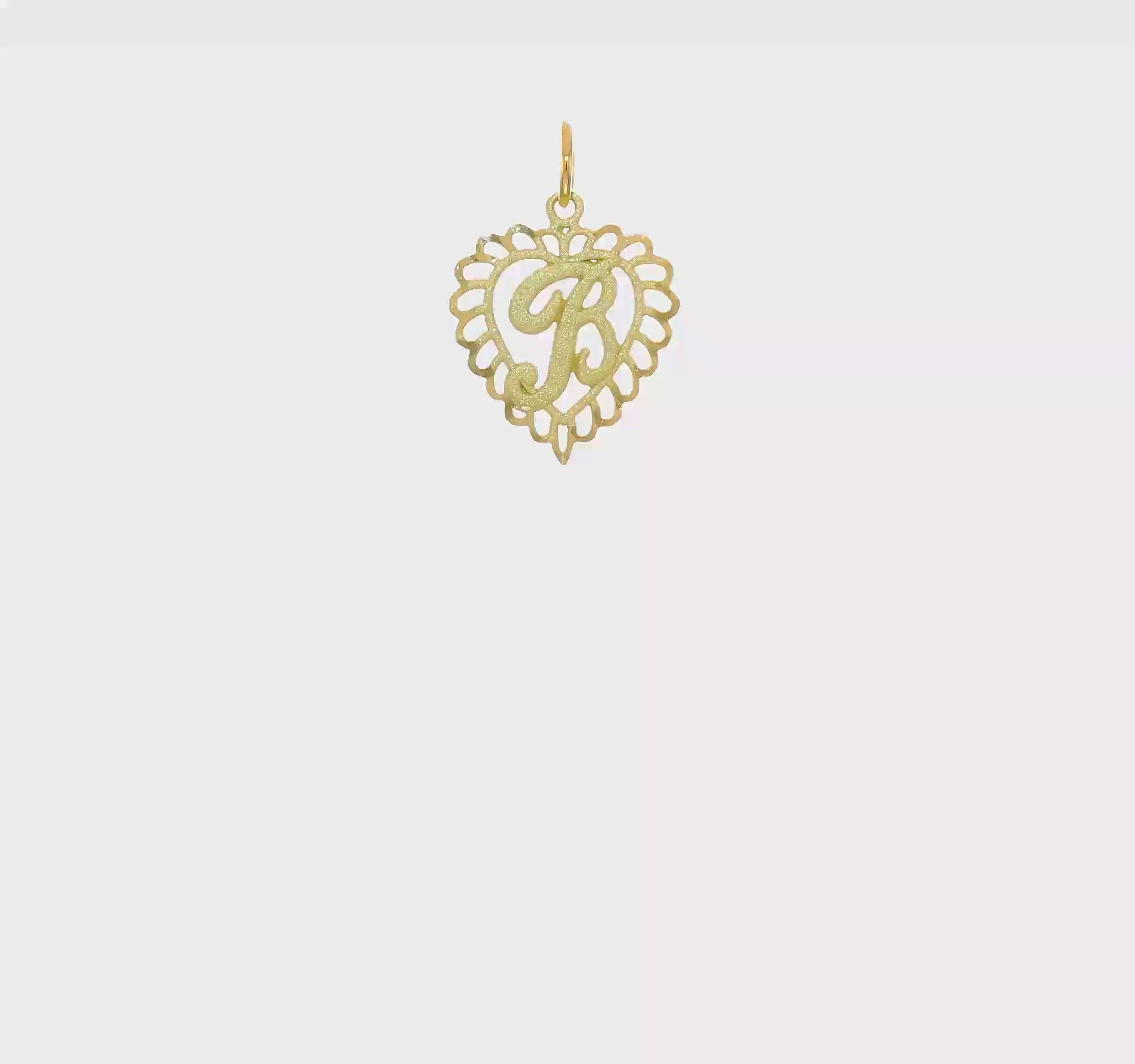 10kt Yellow Gold Initial B Charm