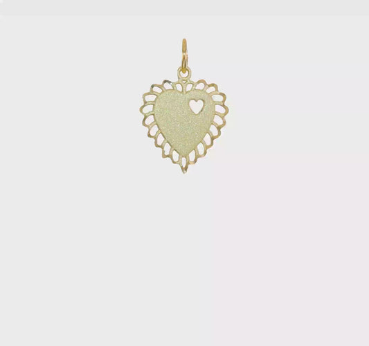 10kt Yellow Gold Heart Charm
