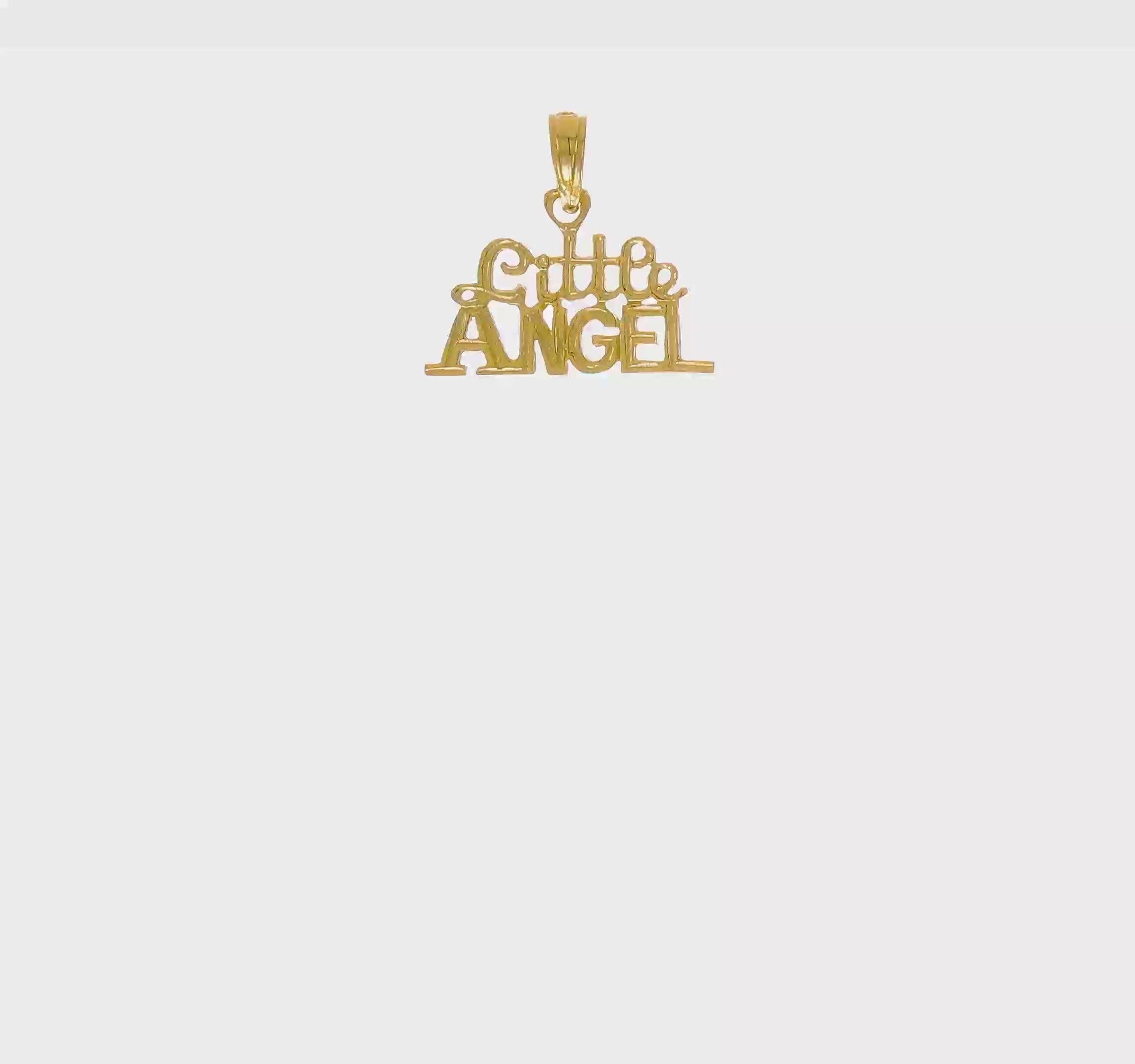 10KT Yellow Gold LITTLE ANGEL Charm