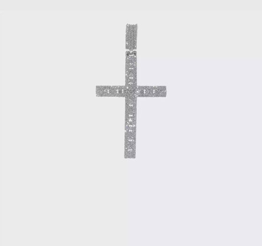 14kt White Gold 1 1/10ct. Diamond Latin Cross Pendant