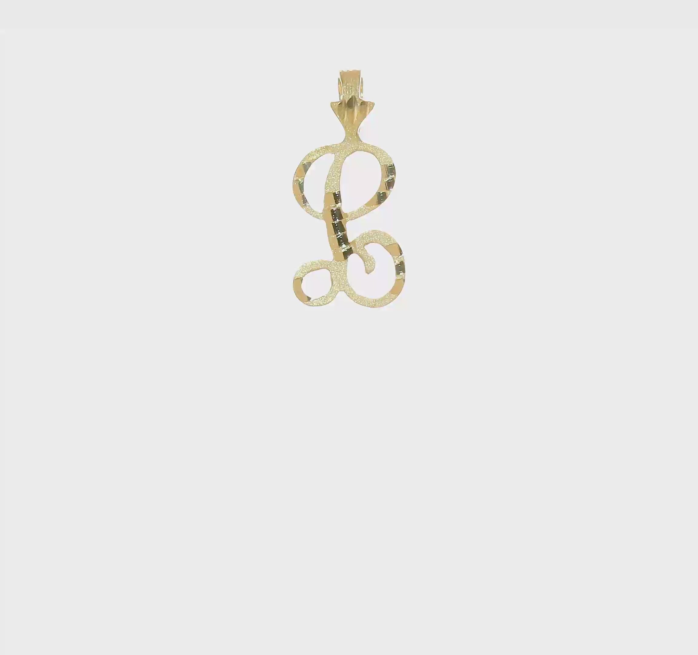 10kt Yellow Gold Initial L Pendant