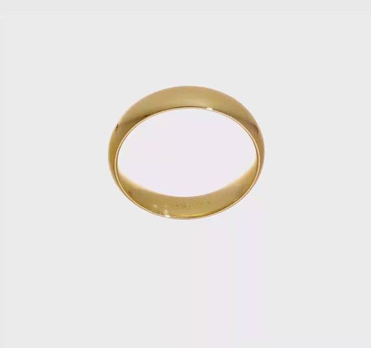 14kt Yellow Gold 5mm Standard Weight Comfort Fit Wedding Band Size 6