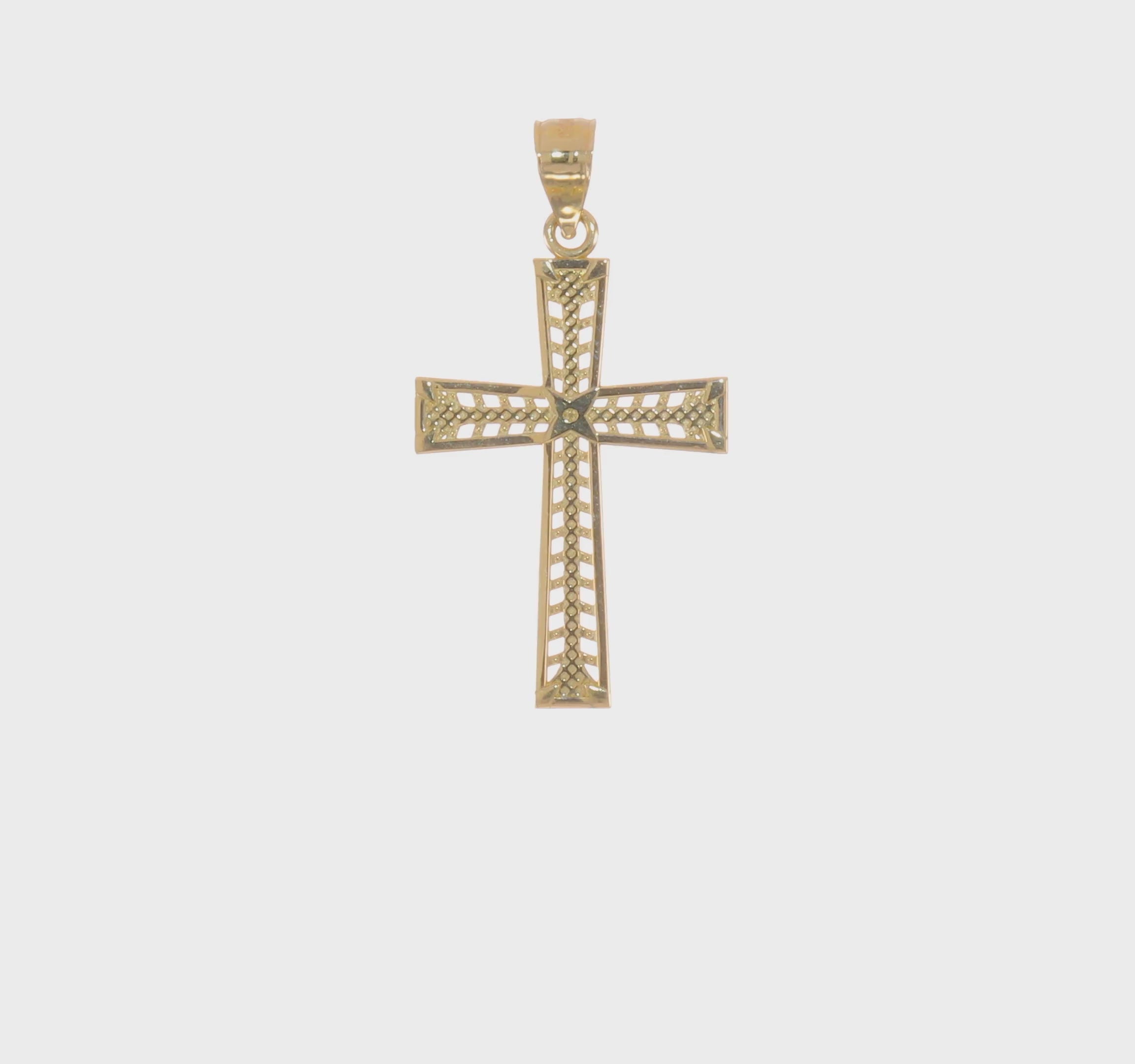 10kt Yellow Gold Cross Pendant