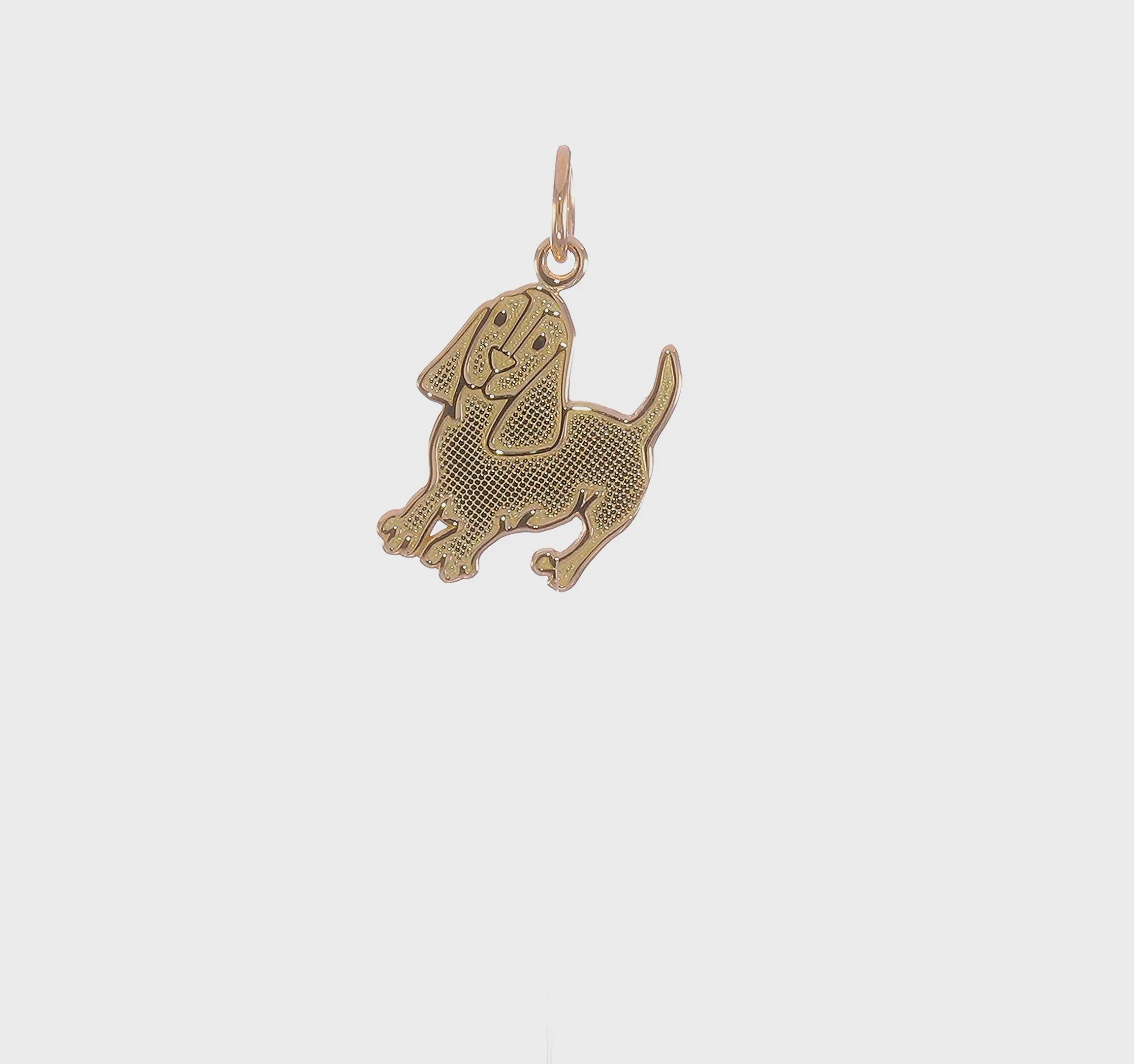 14kt Yellow Gold Dog Charm
