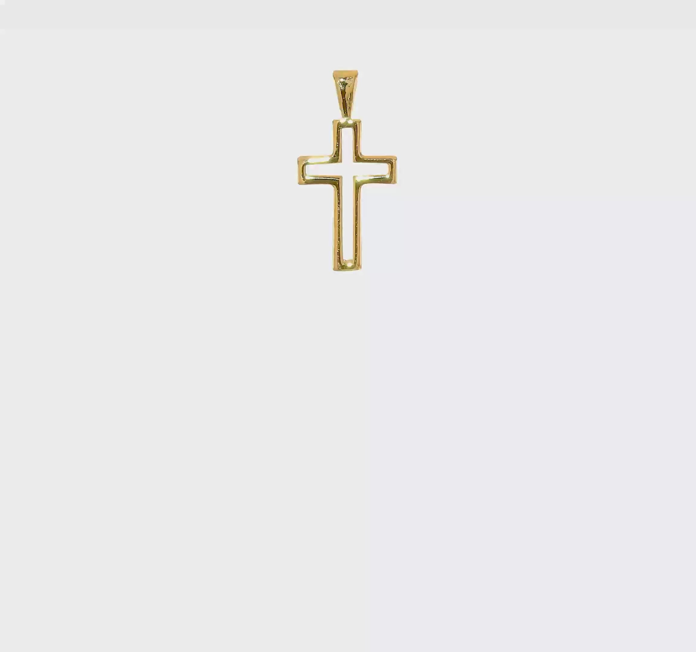 10kt Yellow Gold Cross Charm