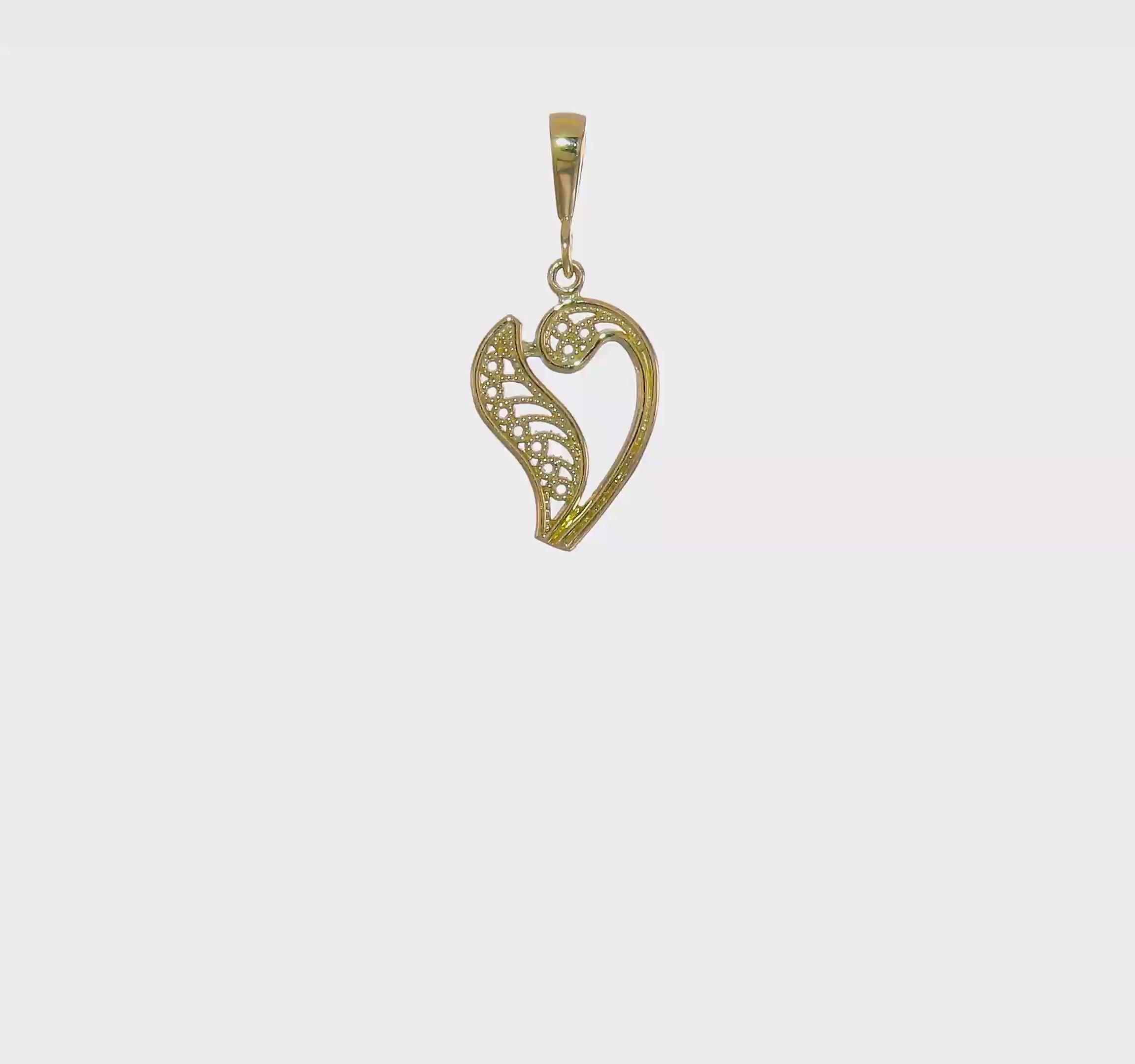 10kt Yellow Gold Initial V Pendant
