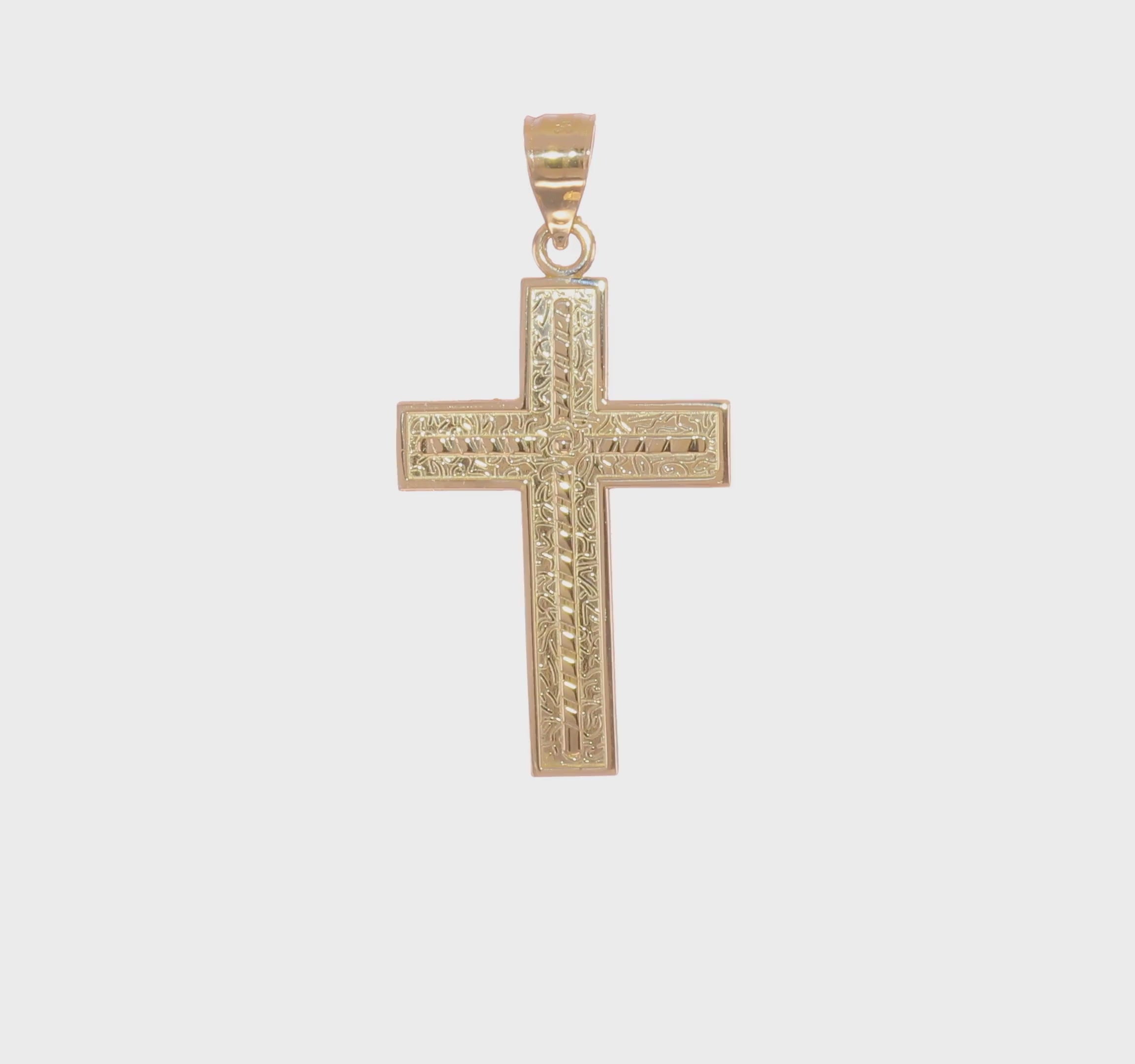 10kt Yellow Gold Cross Pendant