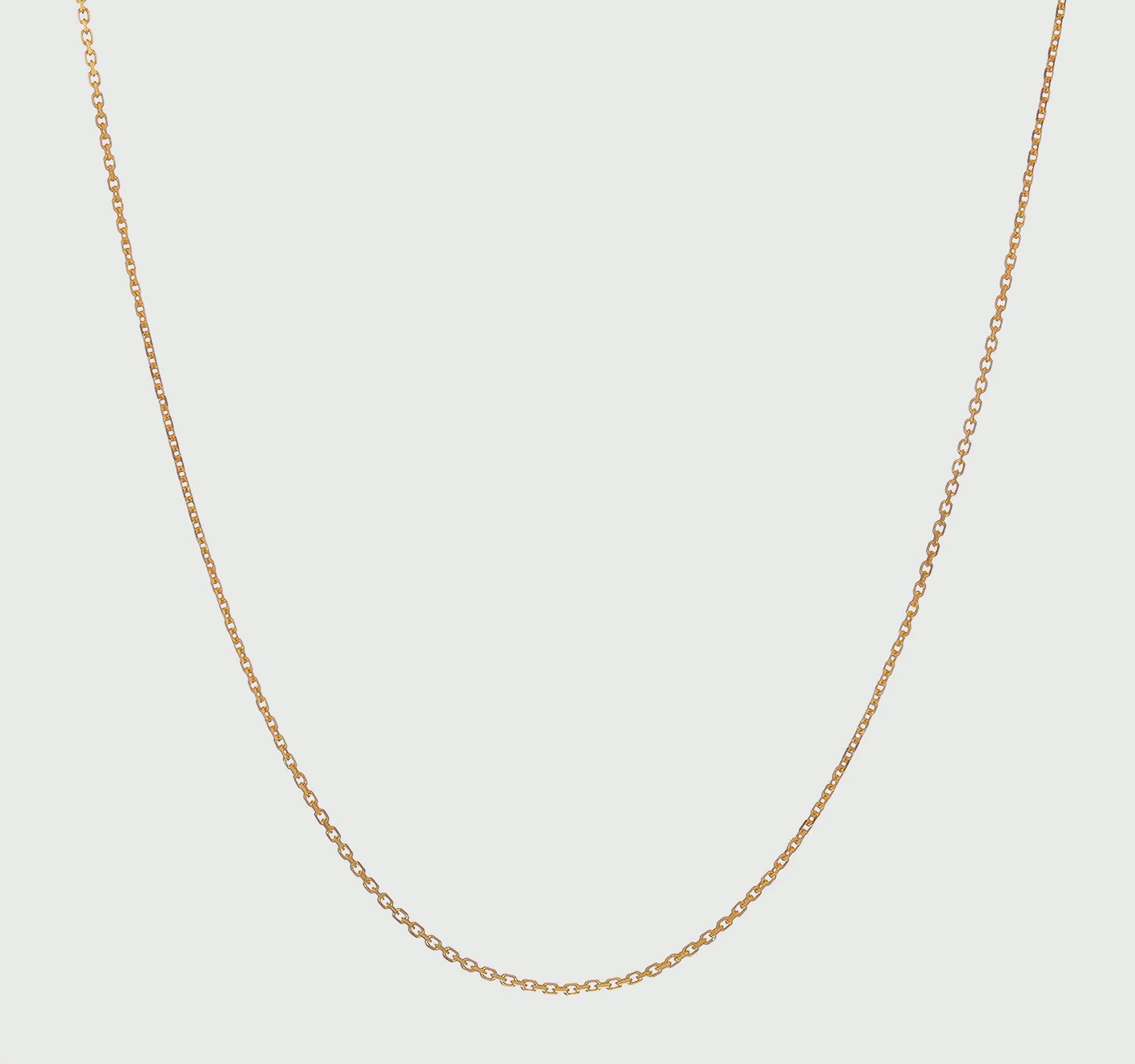 14kt Yellow Gold .85 mm D/C Cable Chain