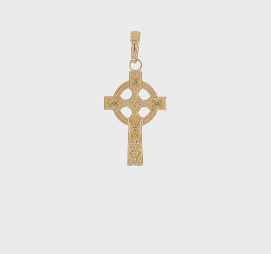 14kt Yellow Gold Celtic Cross Pendant