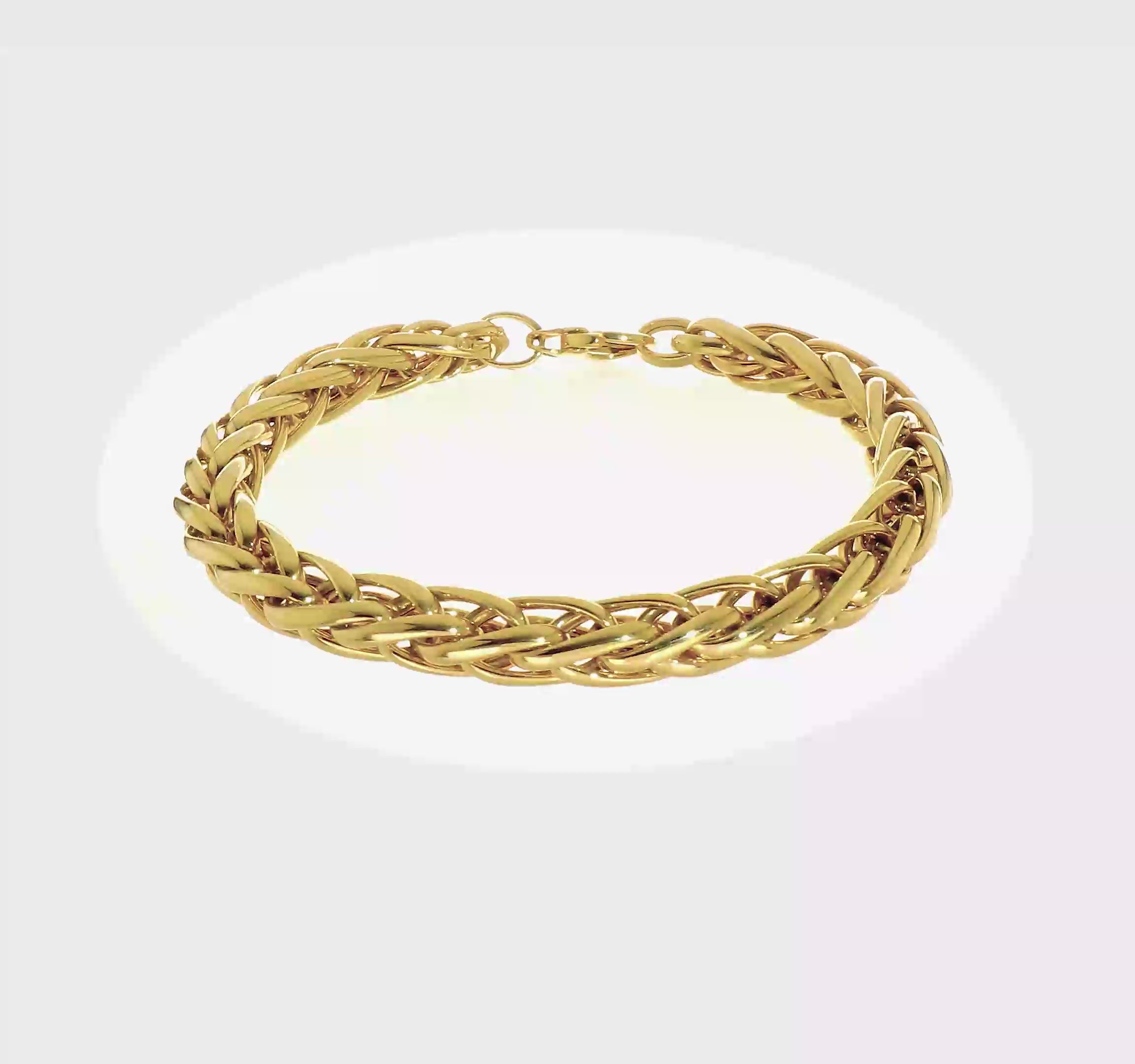 14KT Yellow Gold Polished Fancy Link Bracelet
