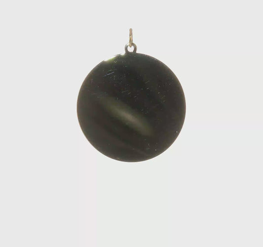 14kt Yellow Gold Round Disc Charm